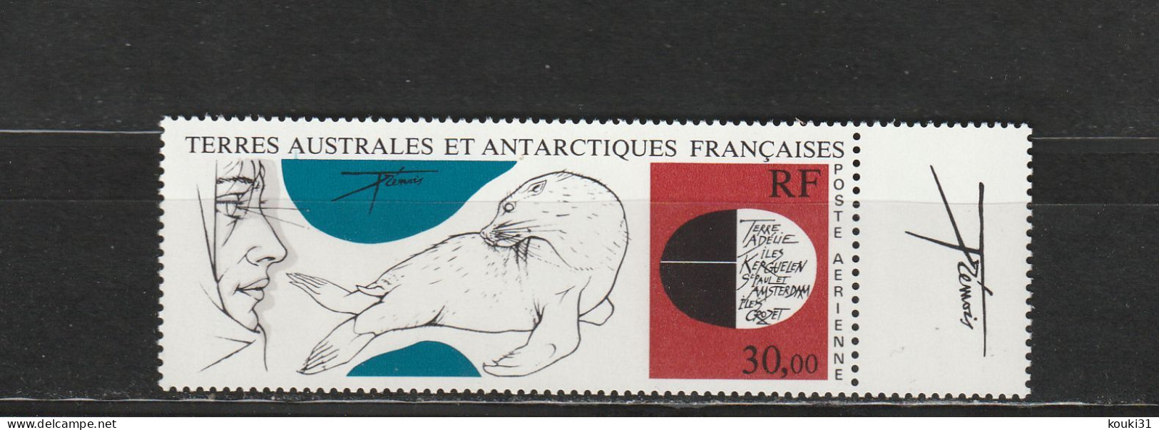TAAF YT PA 89 ** : Oeuvre De Trémois - 1985 - Luchtpost