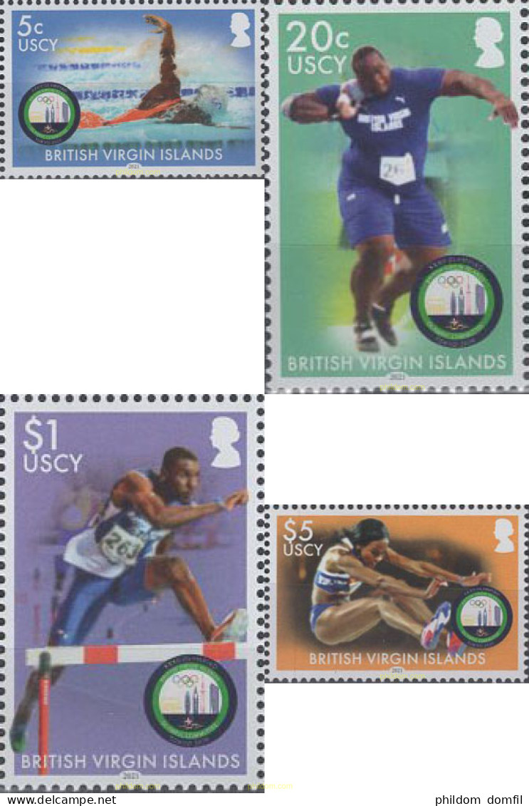 658243 MNH VIRGENES BRITANICAS Islas 2021 32 JUEGOS OLIMPICOS DE VERANO - TOKYO 2020 (2021) - Iles Vièrges Britanniques