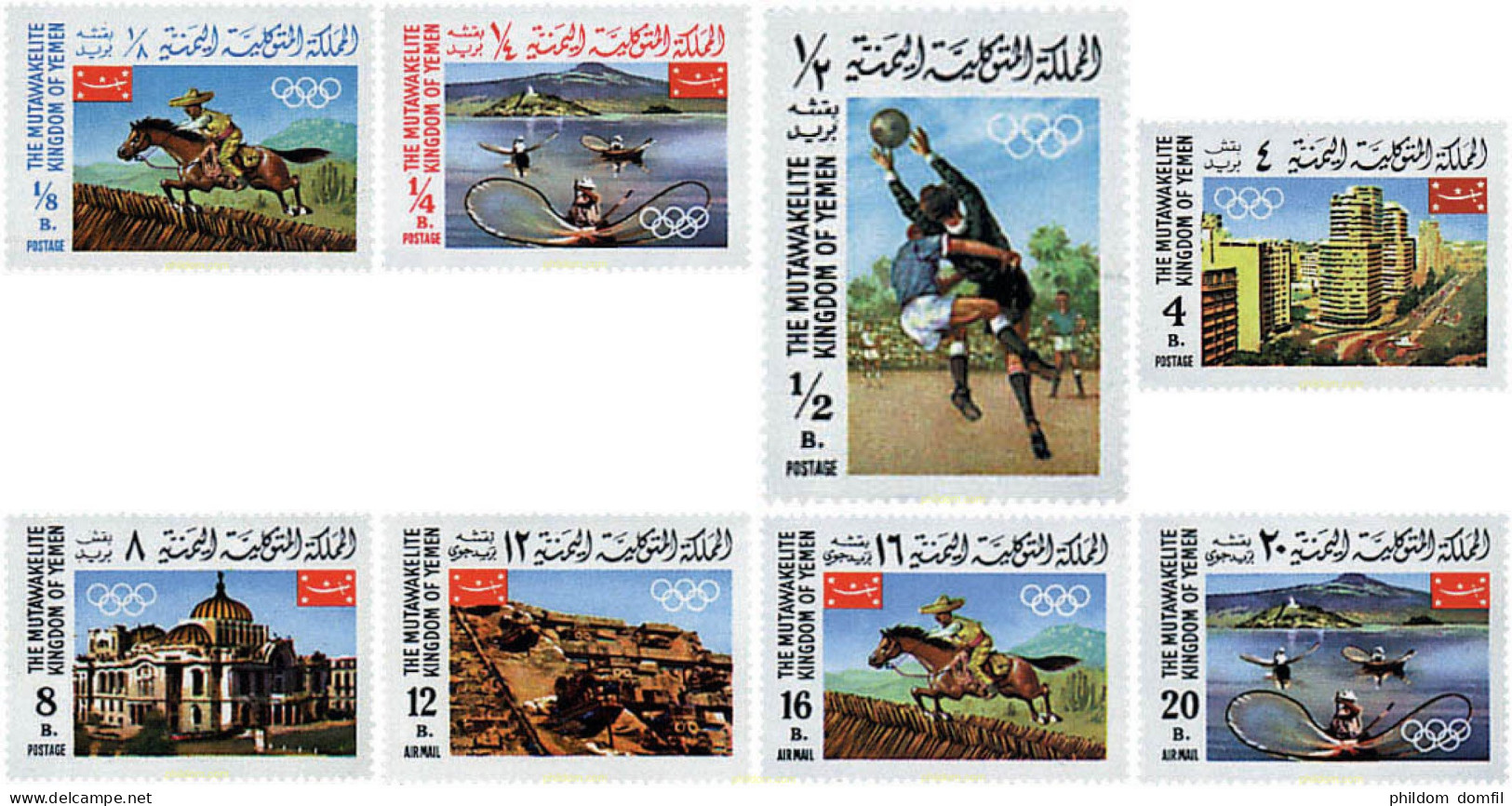 45009 MNH YEMEN. Reino 1967 19 JUEGOS OLIMPICOS VERANO MEXICO 1968 - Yemen