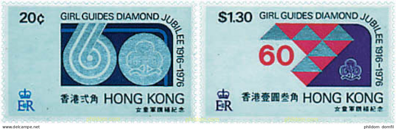 41142 MNH HONG KONG 1976 60 ANIVERSARIO DEL ESCULTISMO FEMENINO EN HONG KONG - Sonstige & Ohne Zuordnung