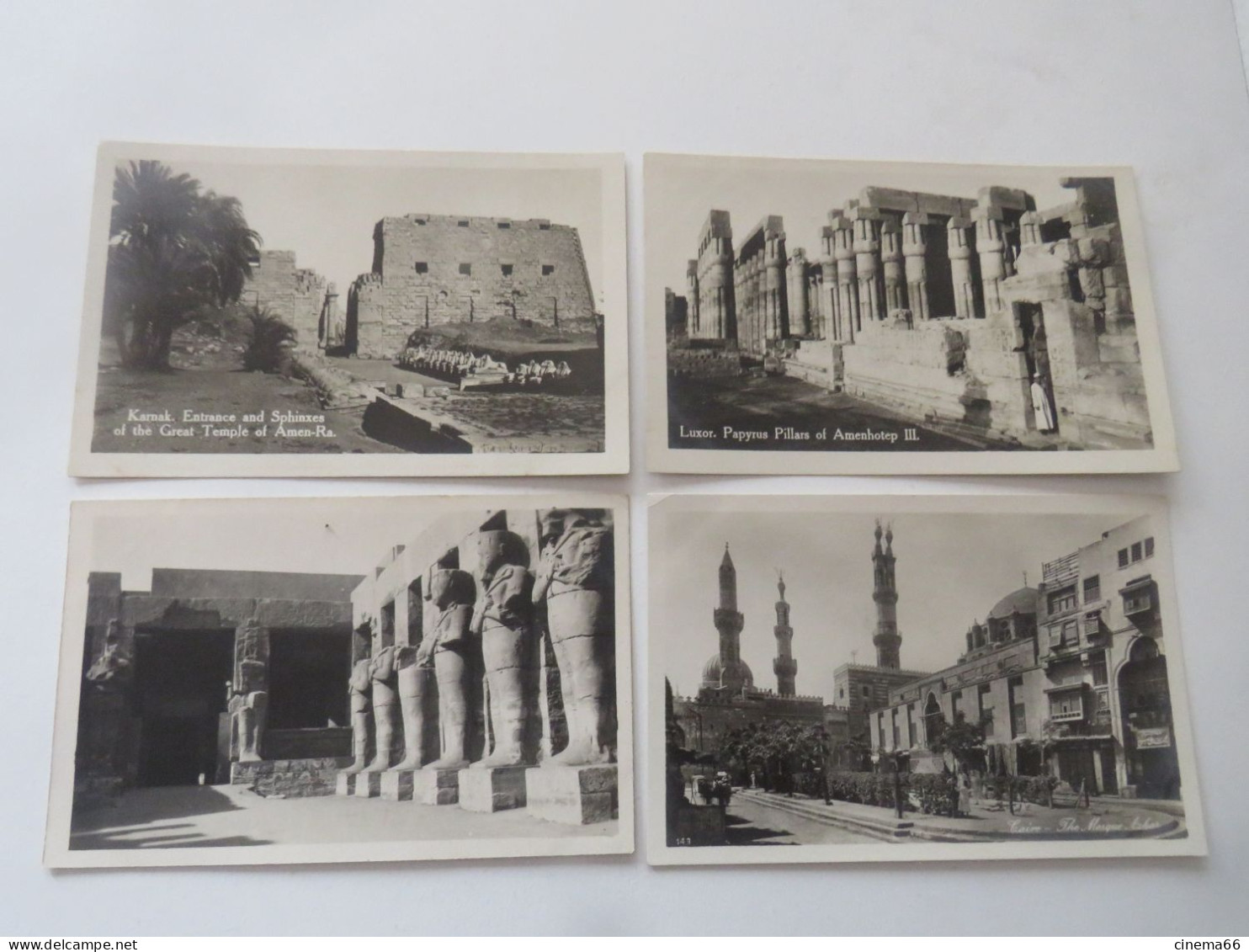 EGYPTE :  lot de 60 cartes non écrites