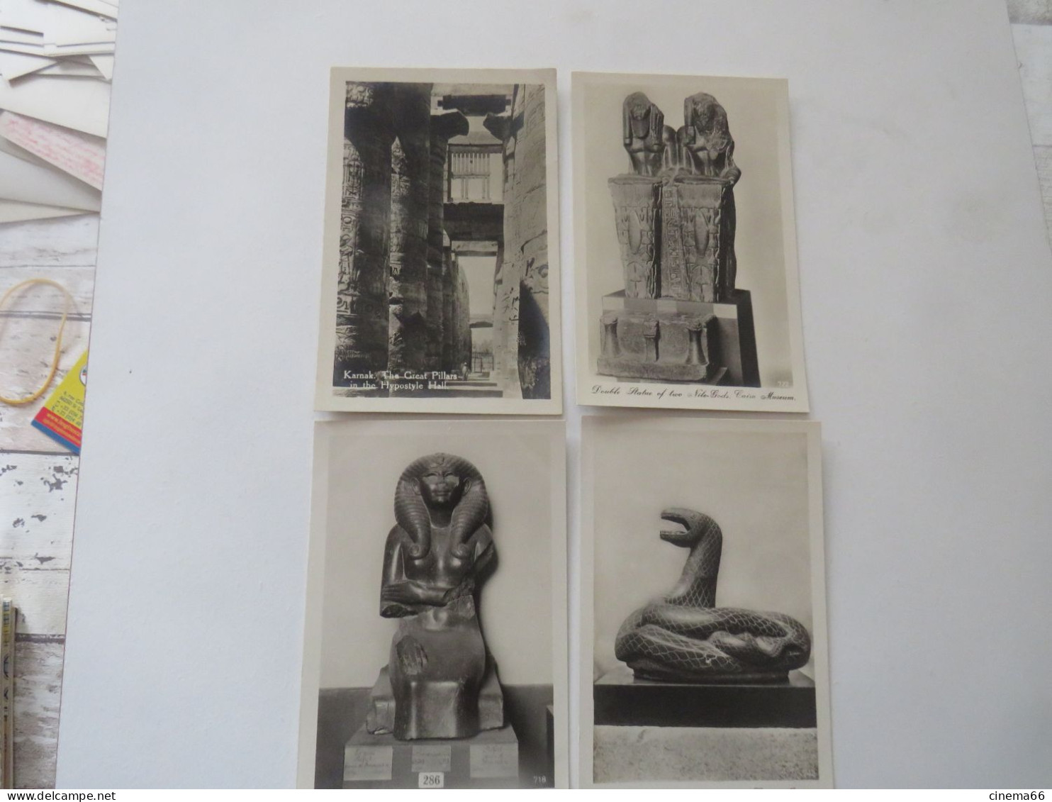 EGYPTE :  lot de 60 cartes non écrites