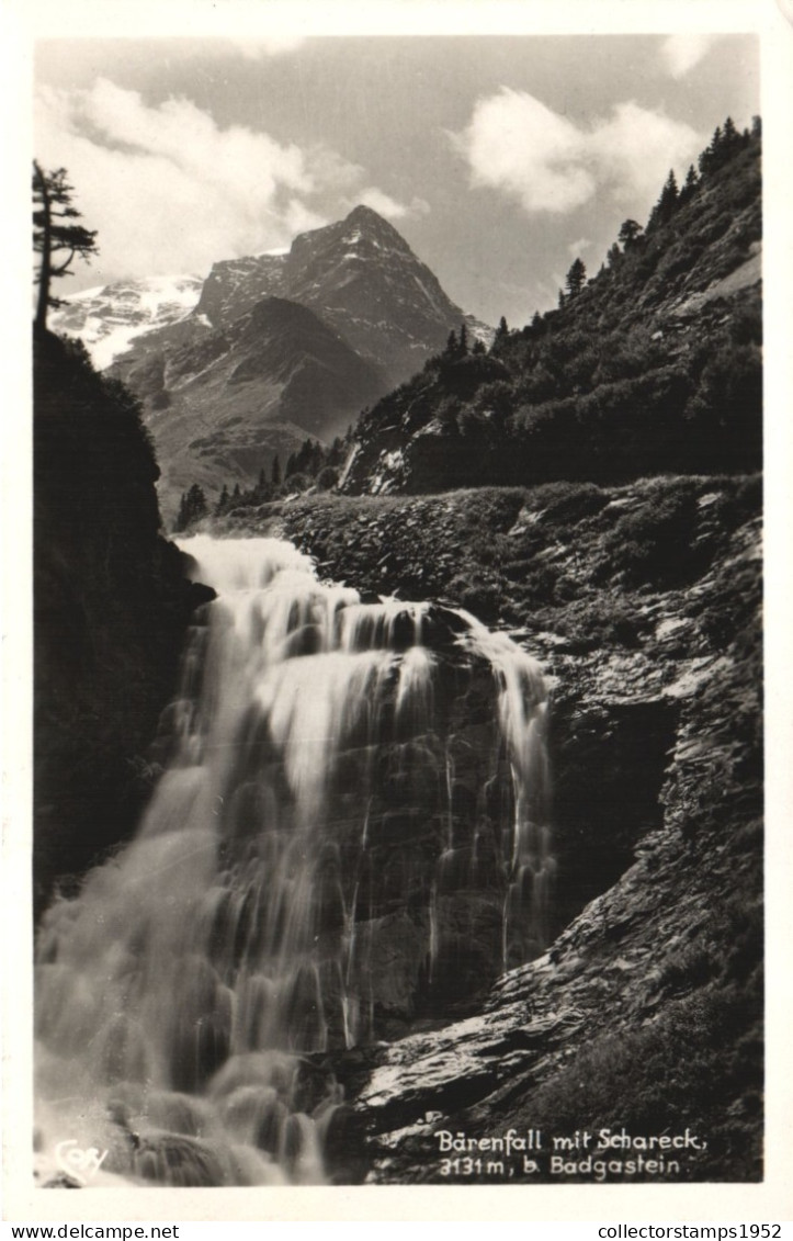 BAD GASTEIN, SALZBURG, BARENFALL, WATERFALL, MOUNTAIN, AUSTRIA, POSTCARD - Bad Gastein