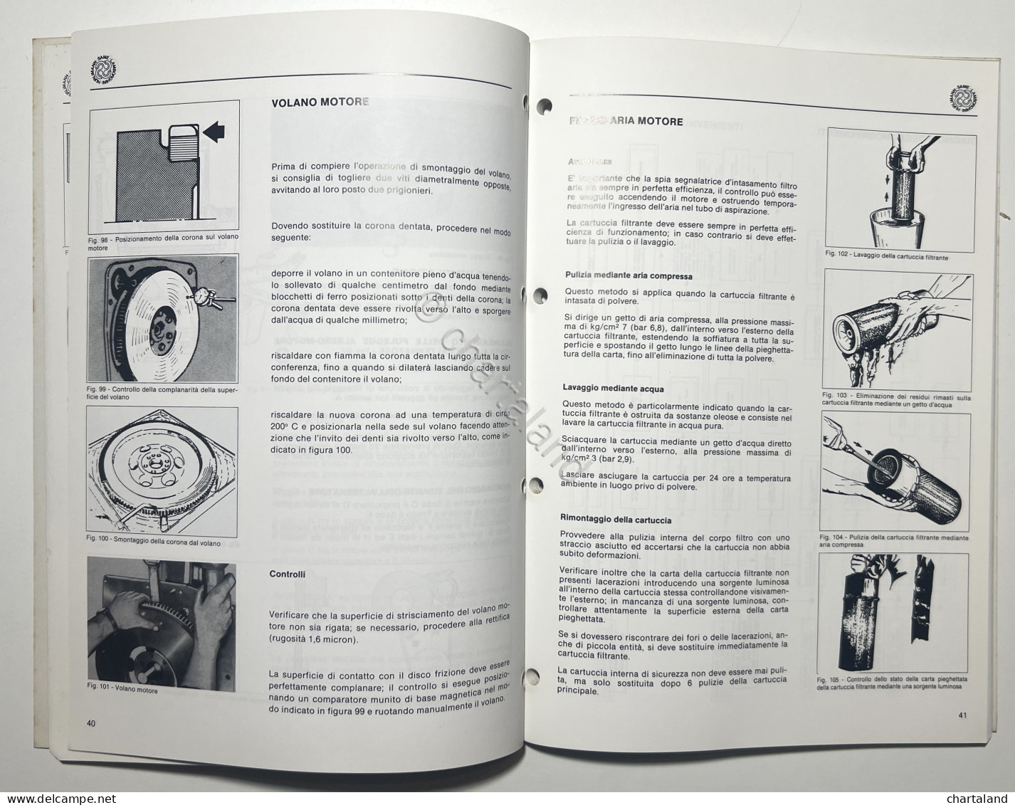 Manuale D'Officina Trattori Lamborghini - 554 C / 664 C - Ed. 1987 - Autres & Non Classés