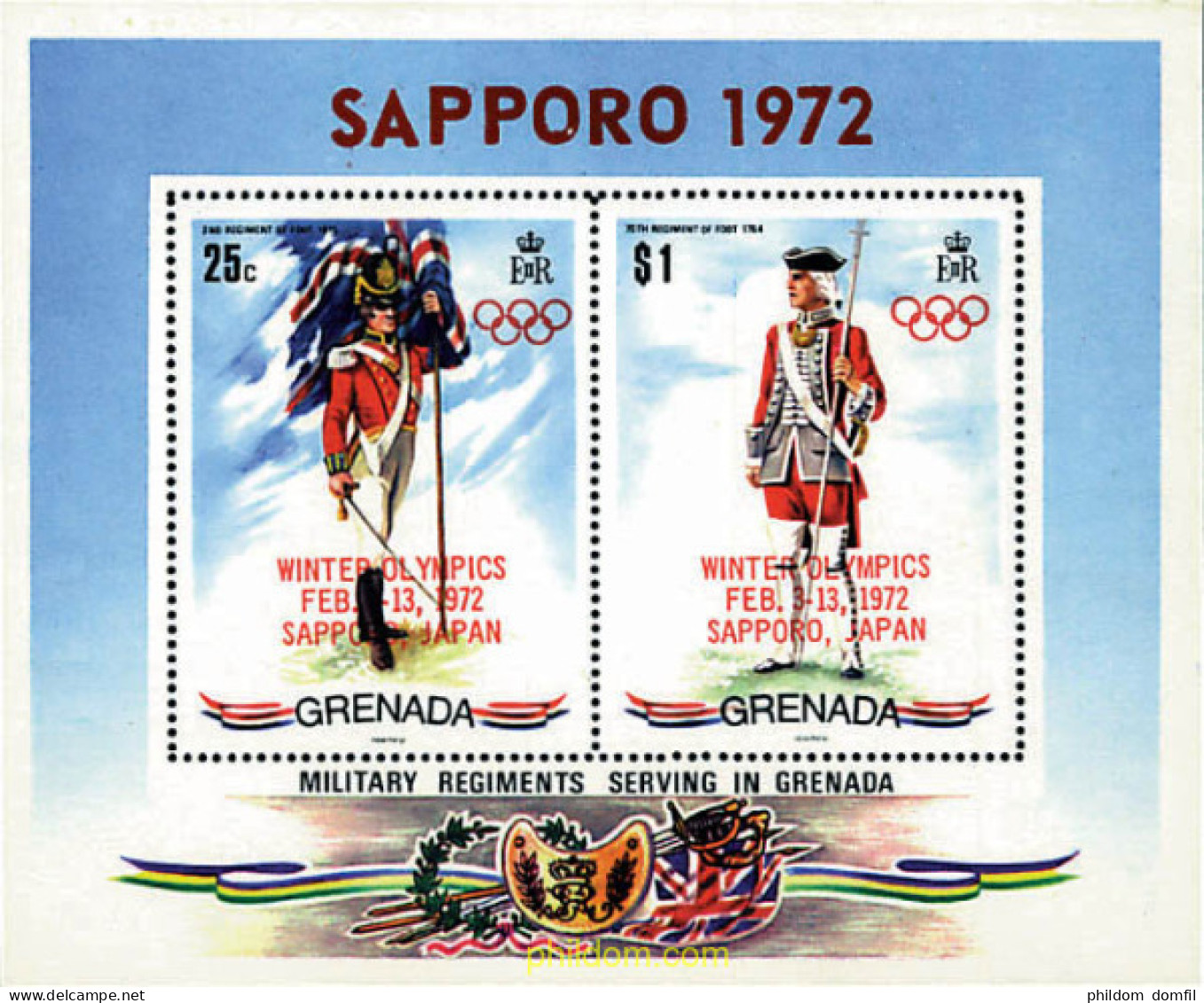 212502 MNH GRANADA 1972 11 JUEGOS OLIMPICOS DE INVIERNO SAPPORO 1972 - Grenade (...-1974)