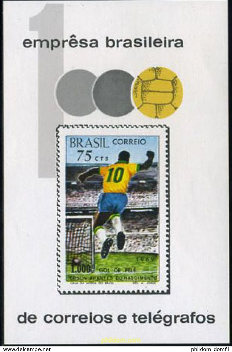 98725 MNH BRASIL 1970 GOL NUMERO 1000 DE "PELE". - Ungebraucht