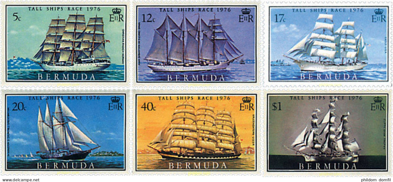 26749 MNH BERMUDAS 1976 REGATAS - Bermudes