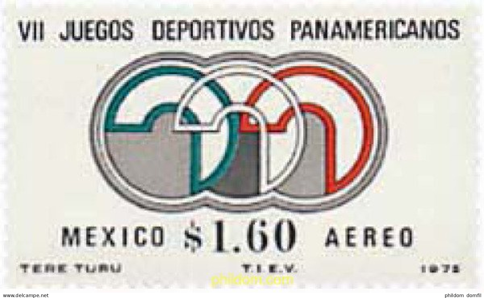 26936 MNH MEXICO 1975 7 JUEGOS DEPORTIVOS PANAMERICANOS - Mexique