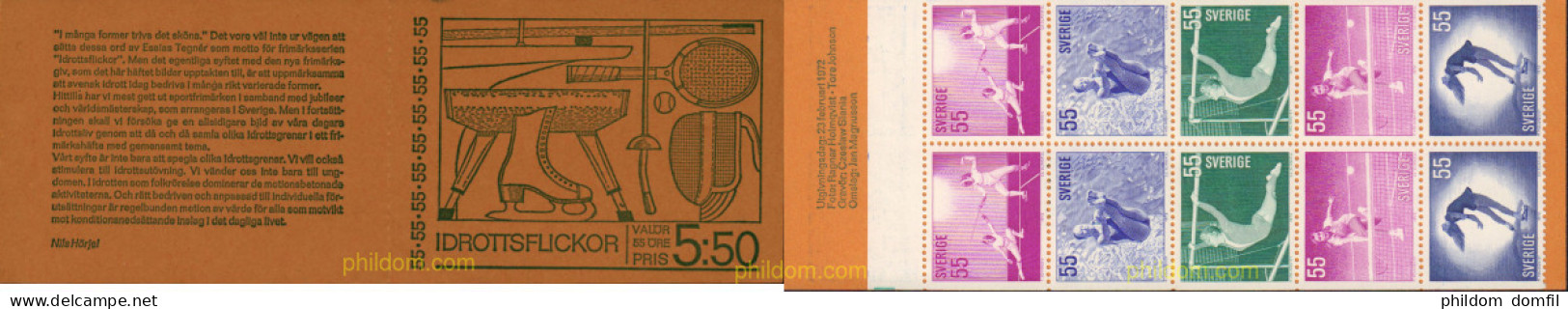 2335 MNH SUECIA 1972 DEPORTES FEMENINOS - Ungebraucht