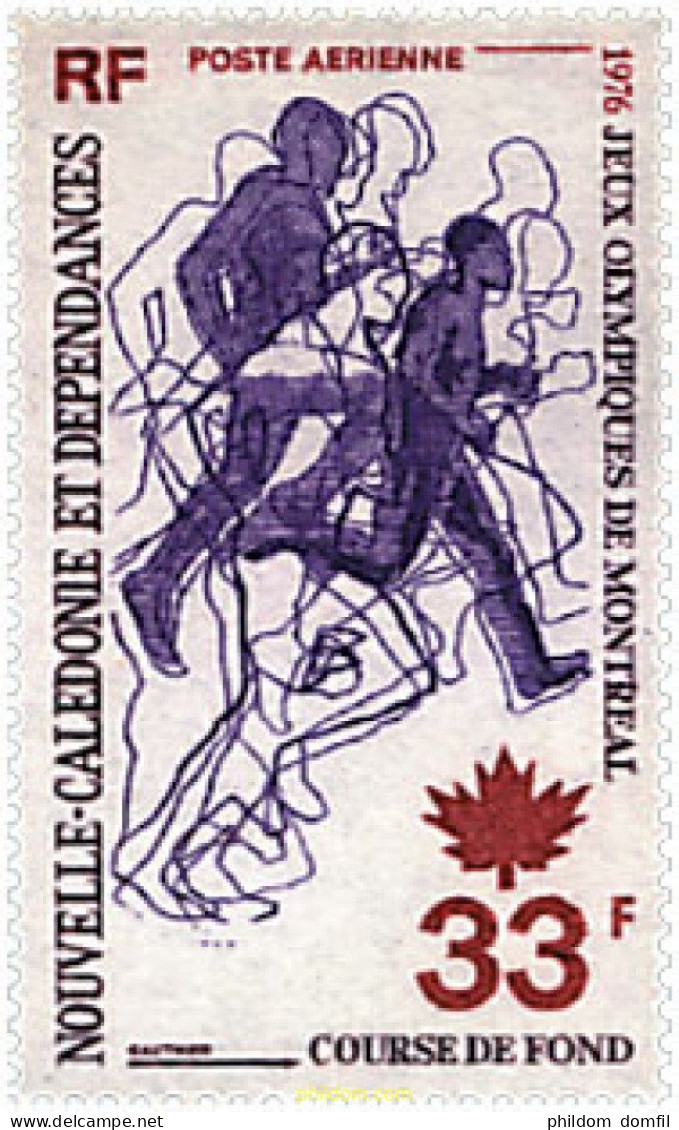 71478 MNH NUEVA CALEDONIA 1976 21 JUEGOS OLIMPICOS VERANO MONTREAL 1976 - Unused Stamps