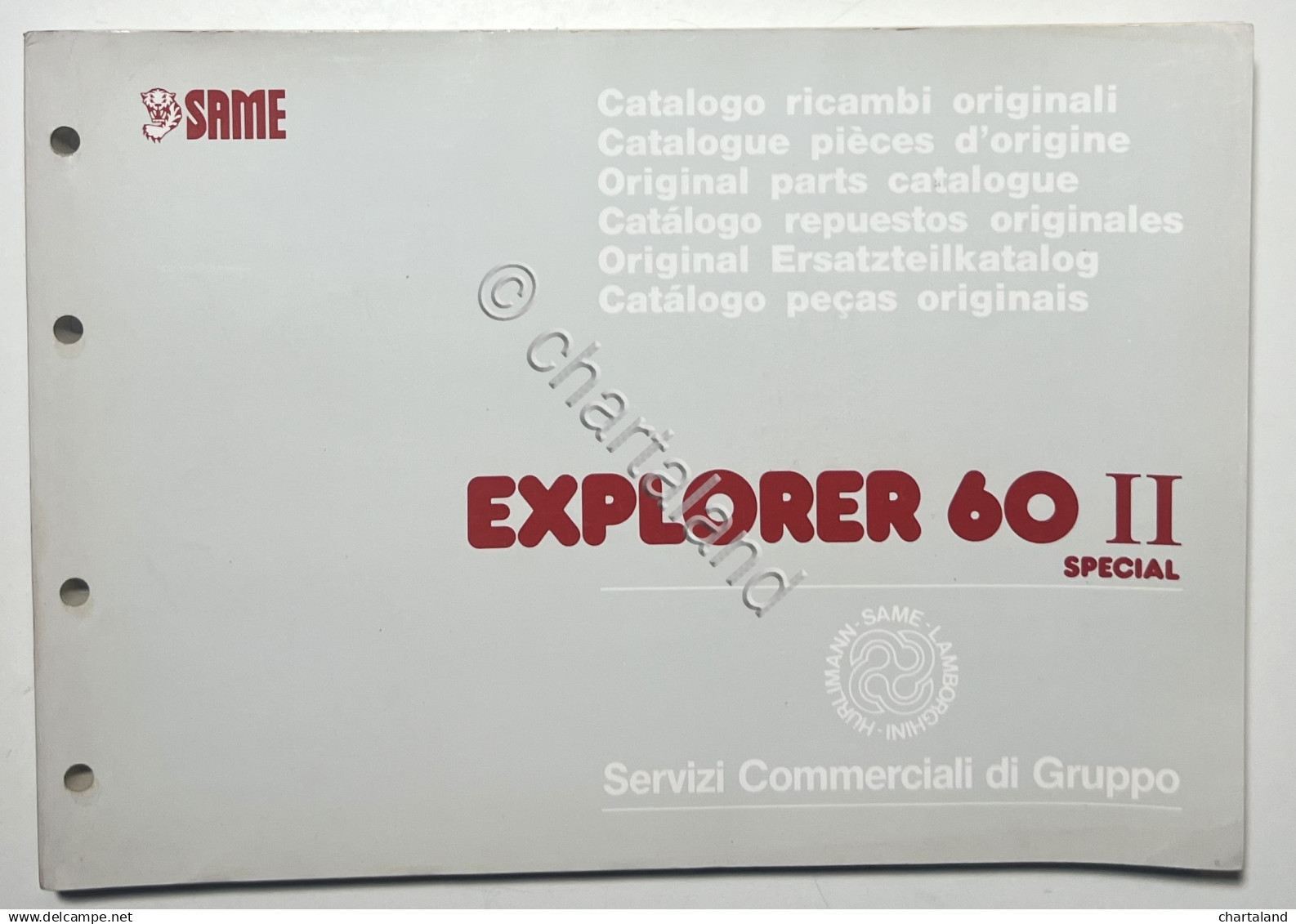 Catalogo Parti Di Ricambi Originali SAME Trattori - Explorer 60 II Special 1990 - Other & Unclassified