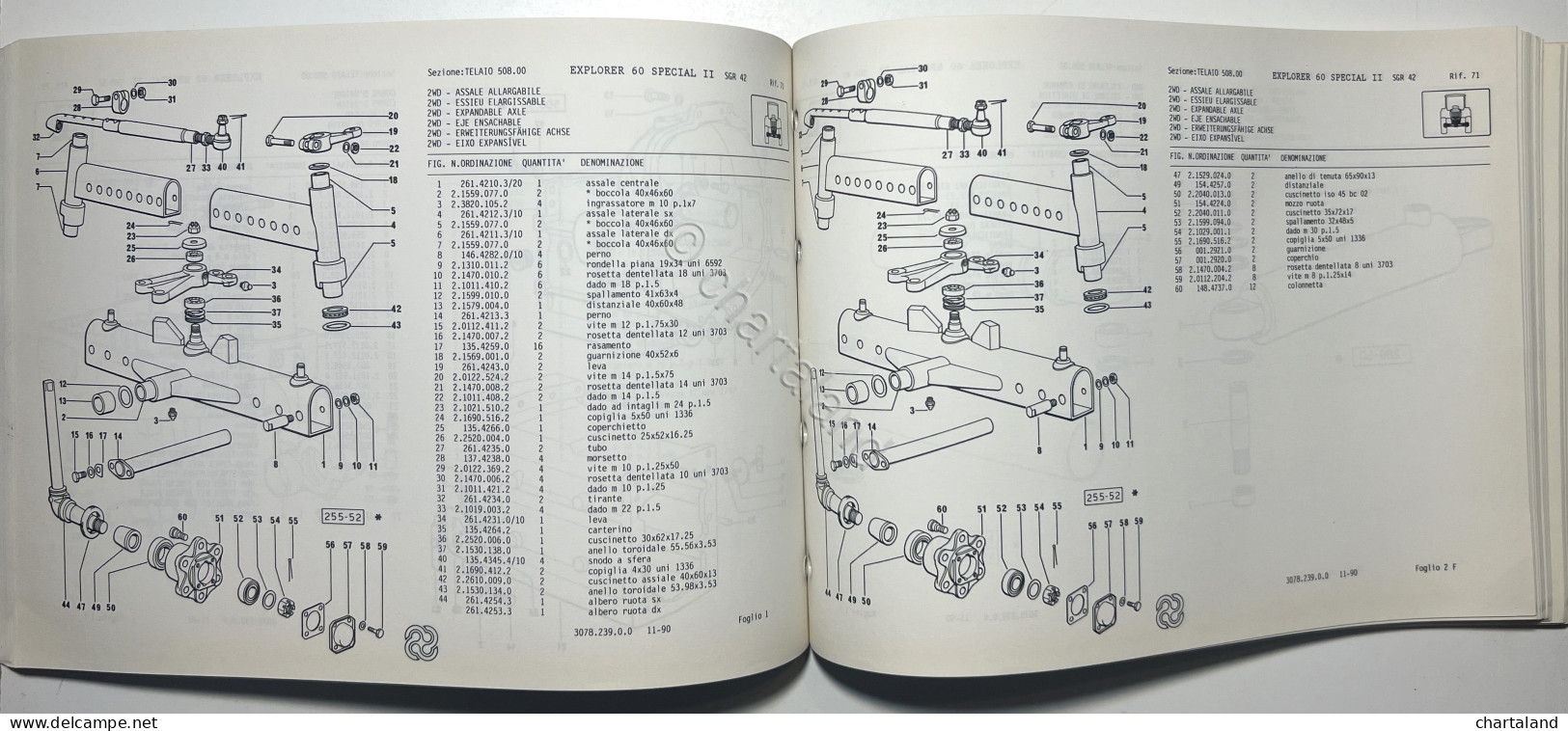 Catalogo Parti Di Ricambi Originali SAME Trattori - Explorer 60 II Special 1990 - Other & Unclassified