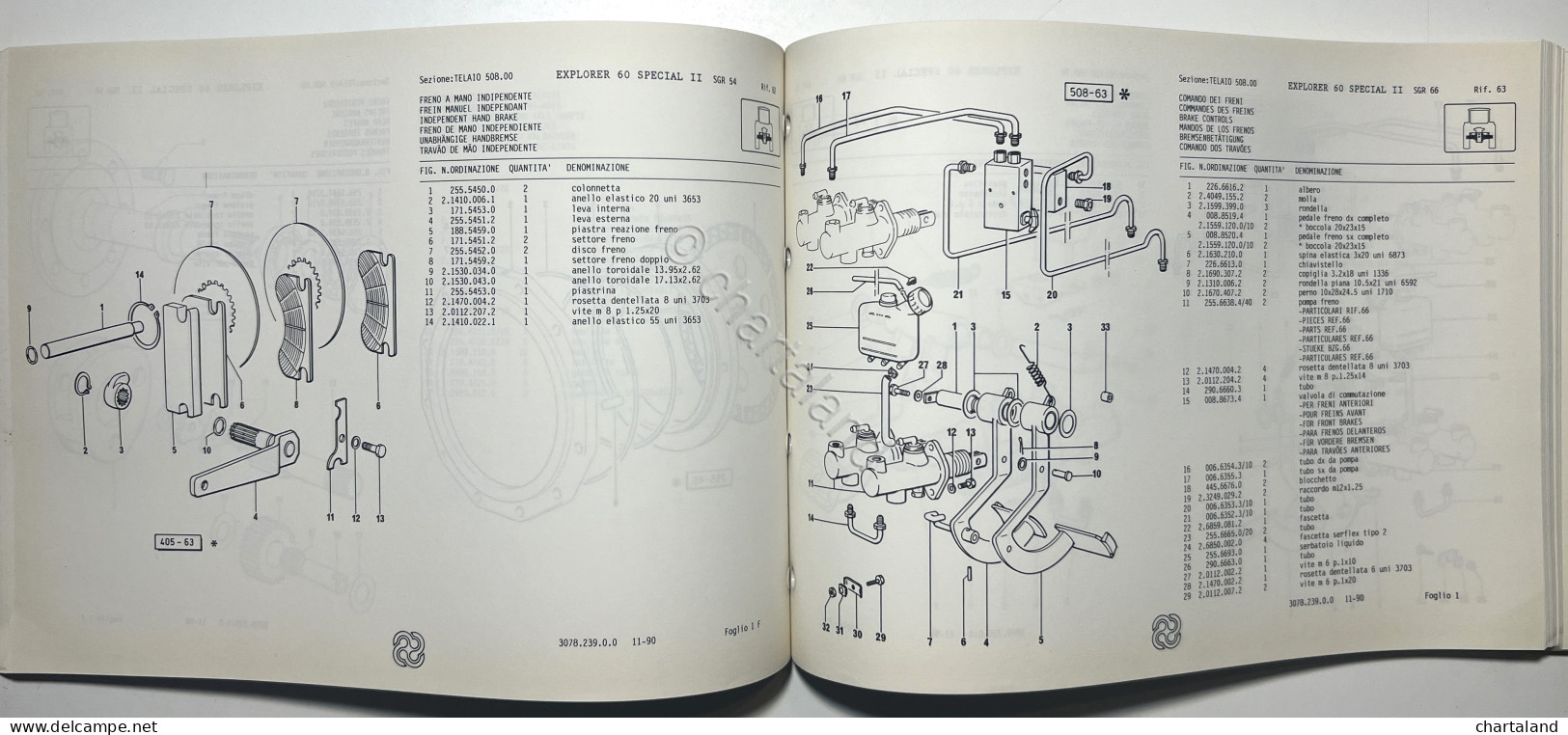 Catalogo Parti Di Ricambi Originali SAME Trattori - Explorer 60 II Special 1990 - Other & Unclassified