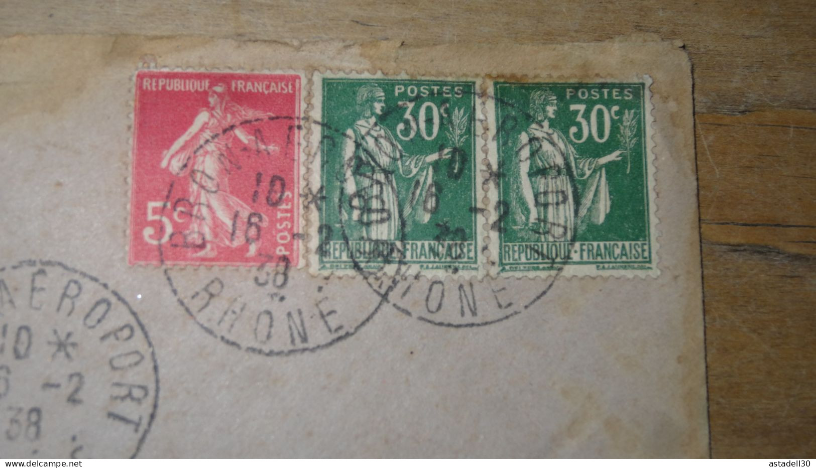 Enveloppe Ligne Postale Paris Nice 1938   ............. BOITE1  ....... 563 - 1921-1960: Modern Period