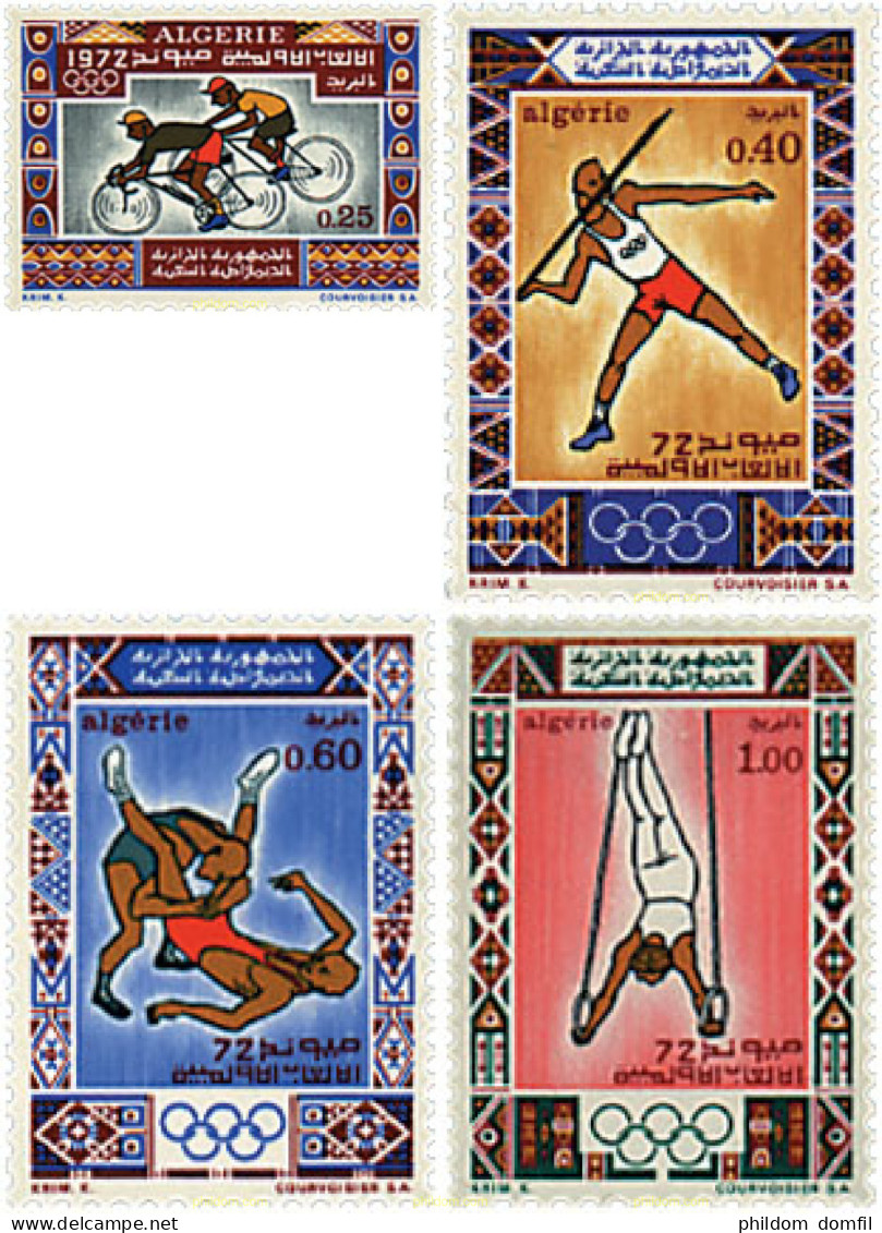 79185 MNH ARGELIA 1972 20 JUEGOS OLIMPICOS VERANO MUNICH 1972 - Algerije (1962-...)