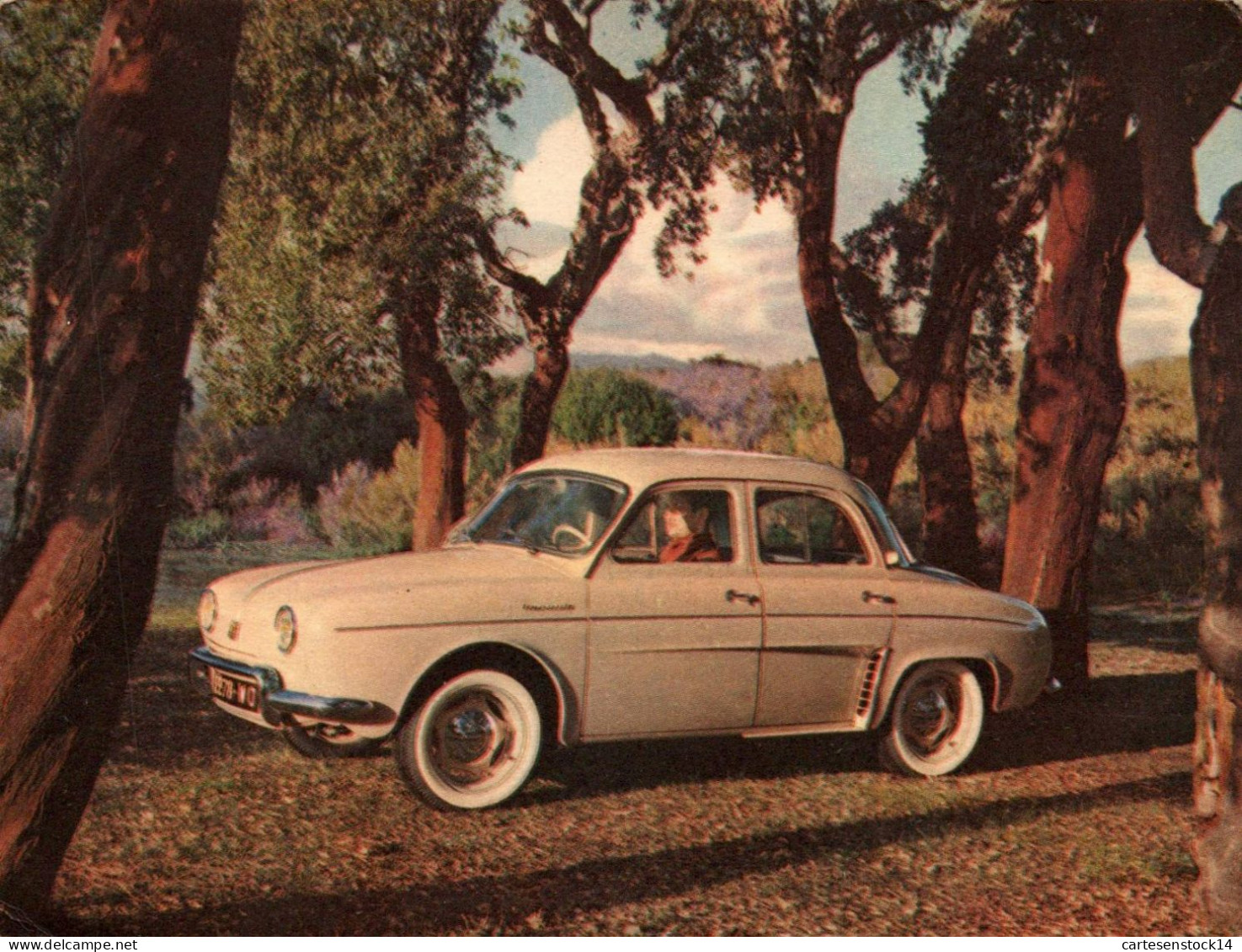 N° 42503 Z -cpsm Renault Dauphine De 1956 - Passenger Cars