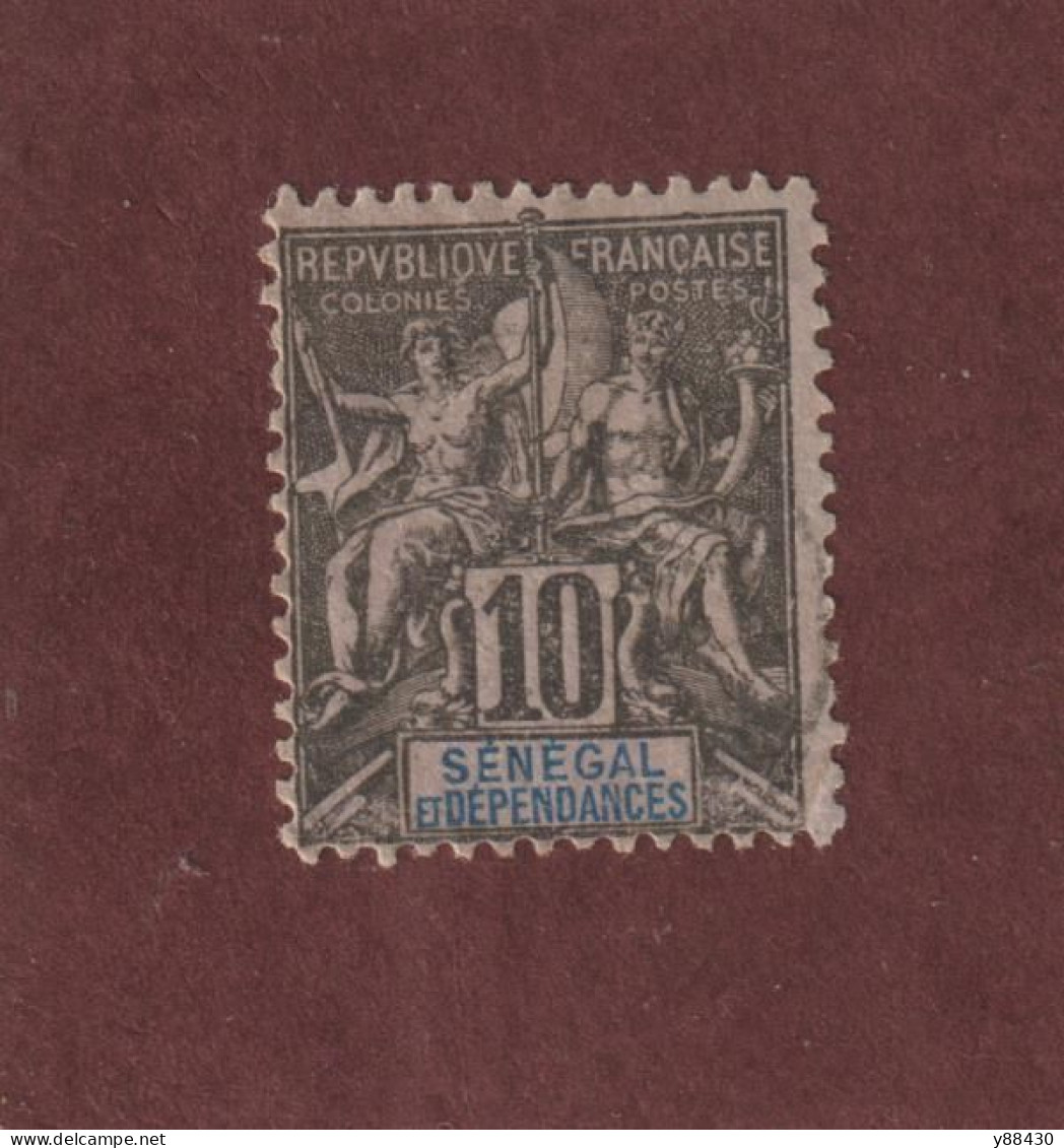 SÉNÉGAL - 12 De 1892/1893  - Oblitéré - Type Colonies - 10c. Noir Sur Lilas  - 2 Scan - Gebraucht
