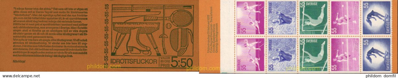 2335 MNH SUECIA 1972 DEPORTES FEMENINOS - Neufs