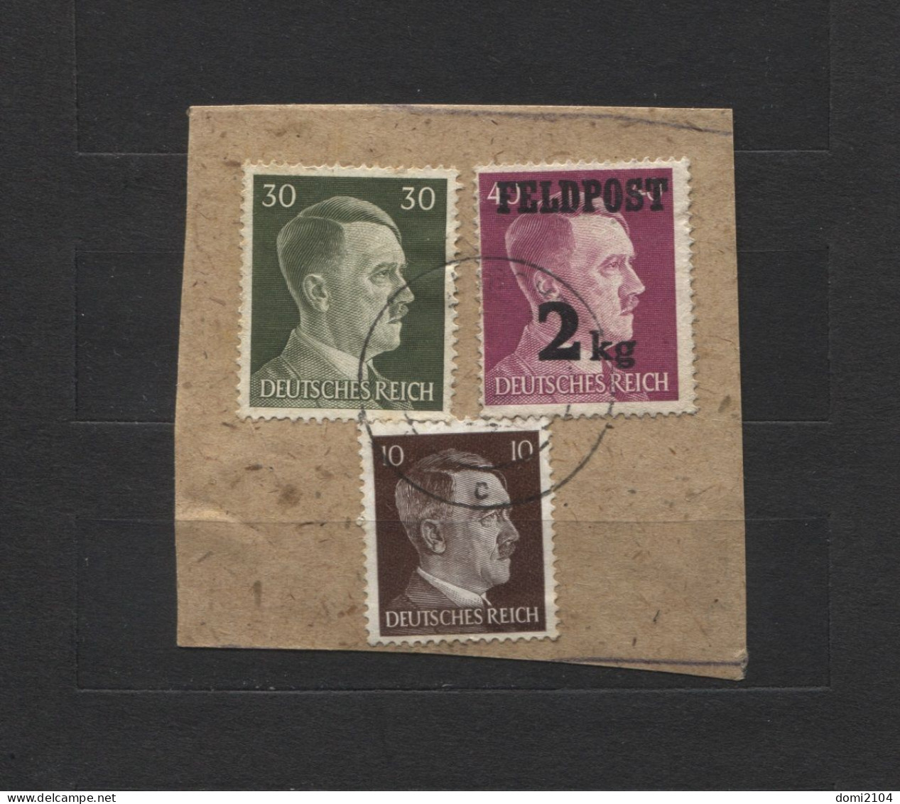 Deutsches Reich Feldpost #3 + Zusatzfrankatur Für Päckchen, Briefstück, Nicht Prüfbar - Feldpost World War II