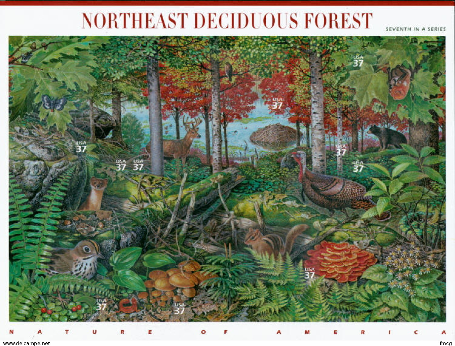 2005 Northeast Deciduous Forest, 10 Stamp, Mint Never Hingeds - Unused Stamps