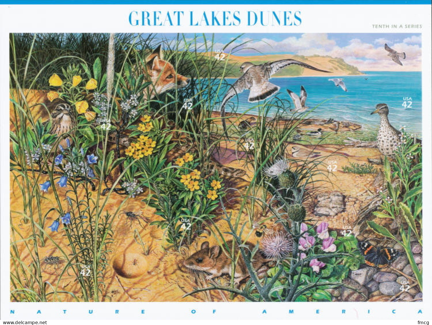 2008 Great Lakes Dunes, 10 Stamps, Mint Never Hinged - Ongebruikt