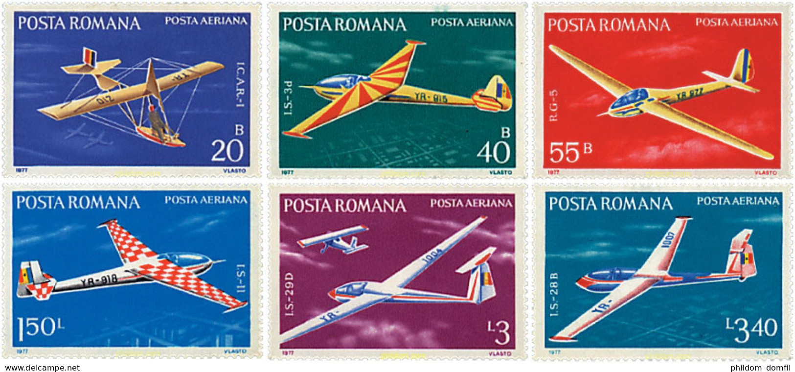 61984 MNH RUMANIA 1977 PLANEADORES. - Other & Unclassified