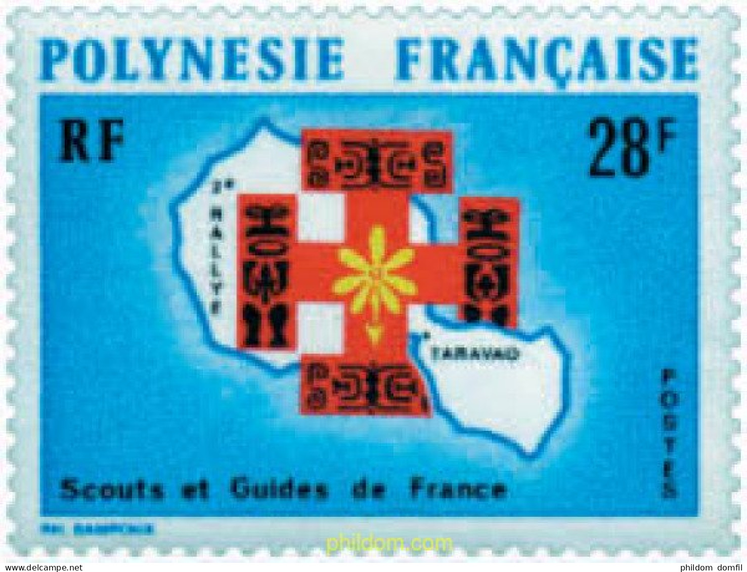 42645 MNH POLINESIA FRANCESA 1971 2 RALLY DE ESCULTISMO - Unused Stamps