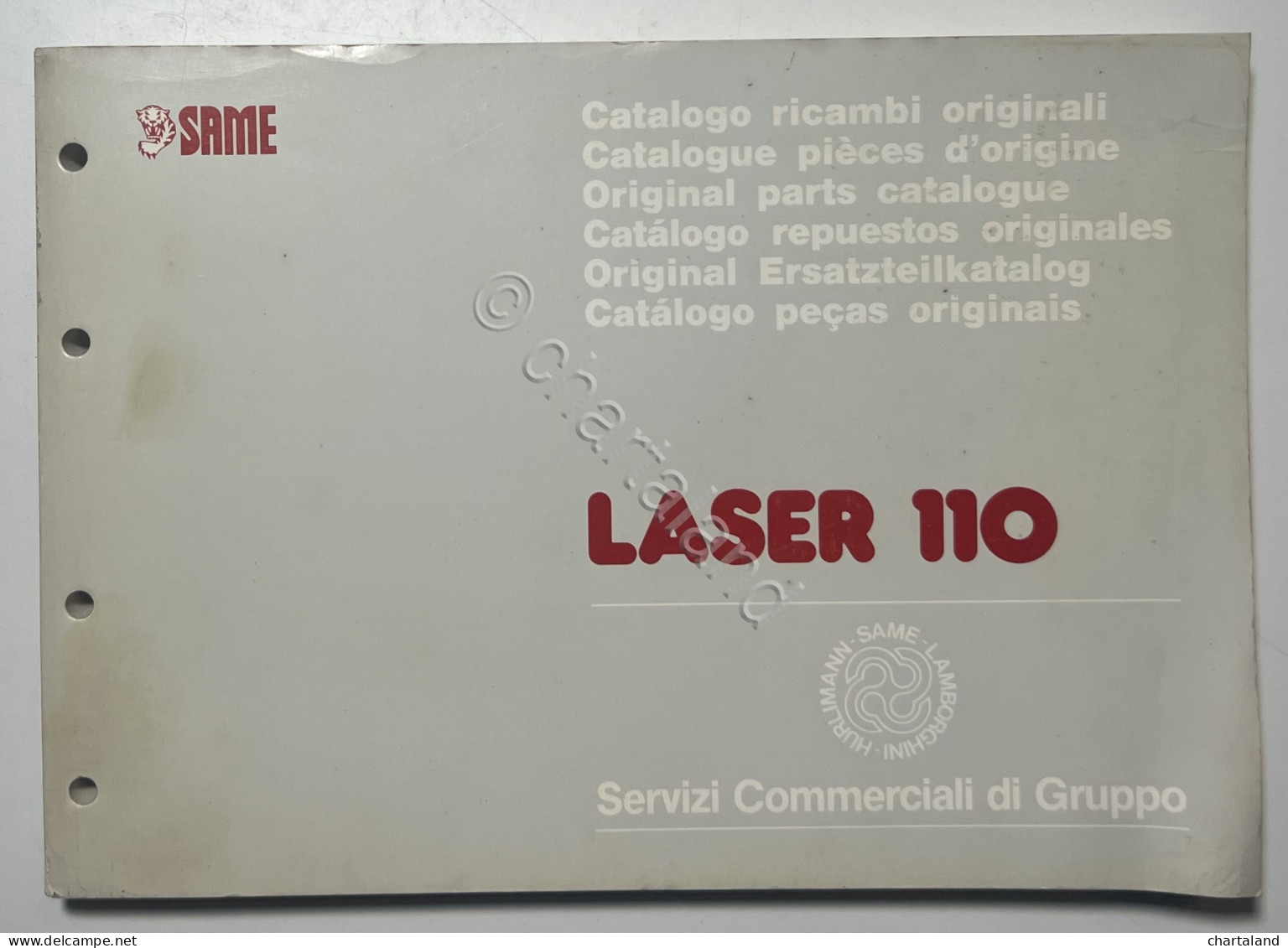 Catalogo Parti Di Ricambio Originali SAME Trattori - Laser 110 - Ed. 1989 - Andere & Zonder Classificatie