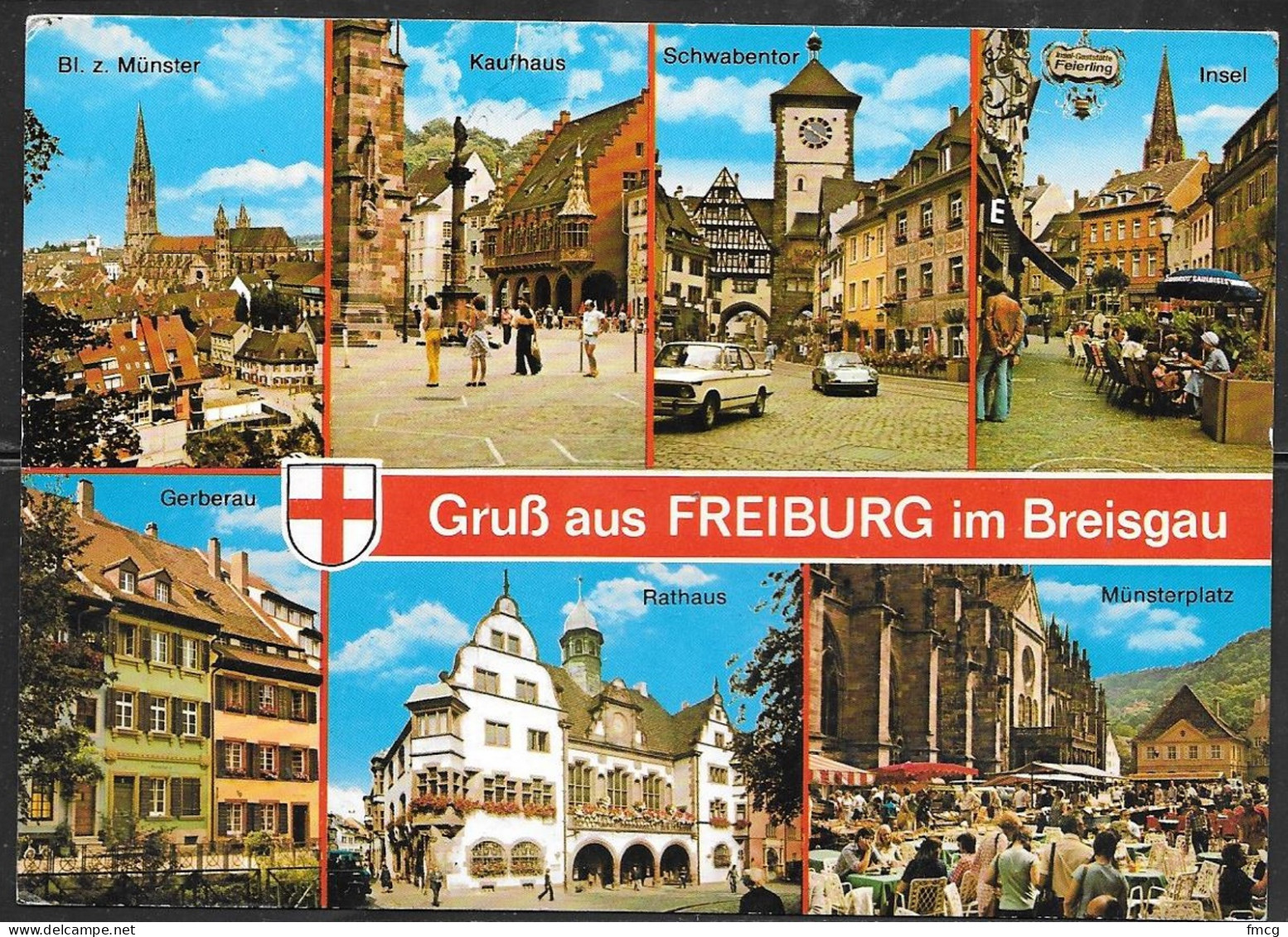 Freiburg, Multiview, Mailed In 1984 - Freiburg I. Br.