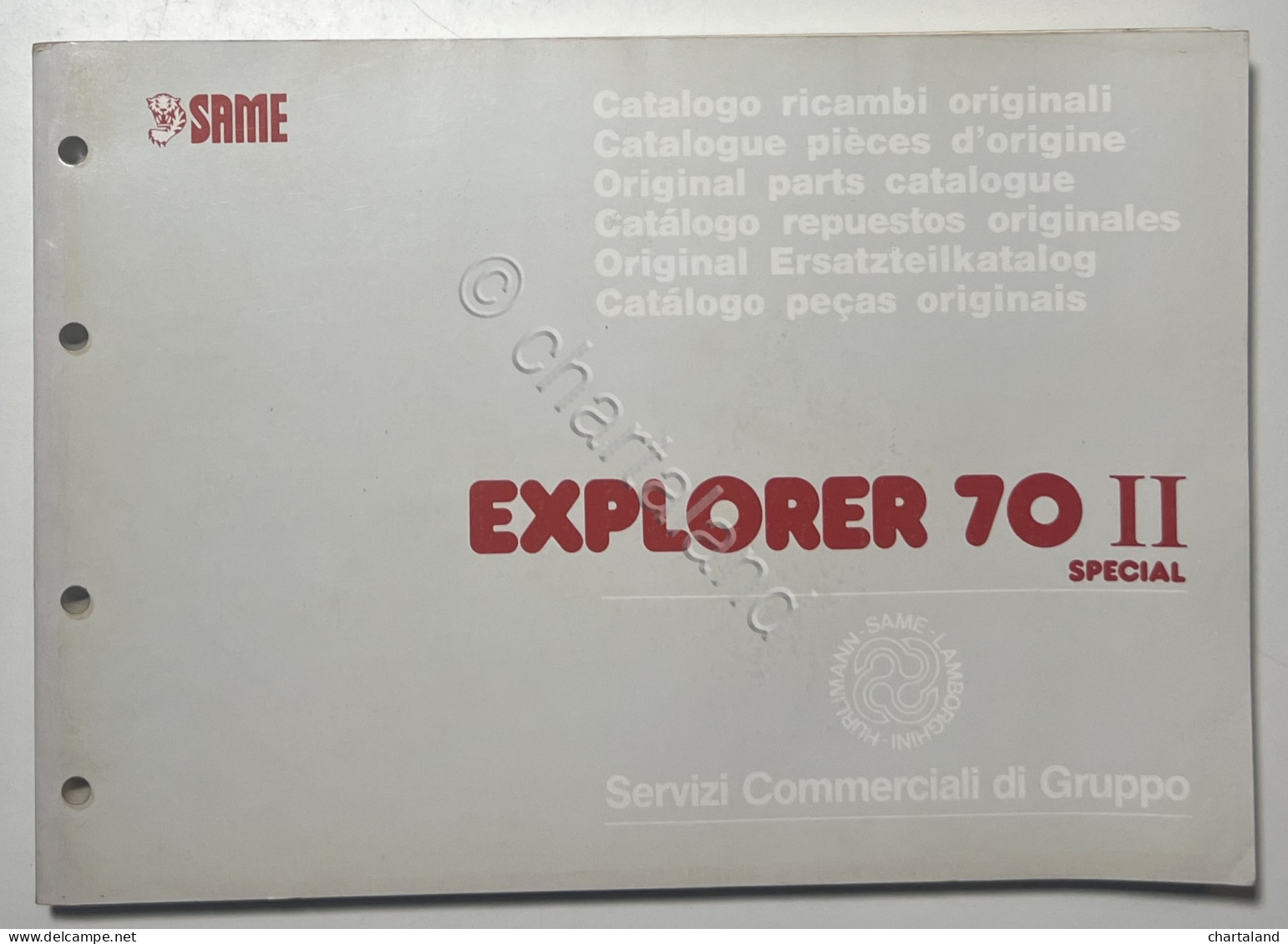 Catalogo Parti Di Ricambi Originali SAME Trattori - Explorer 70 II Special 1990 - Other & Unclassified