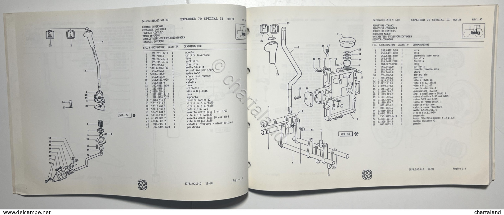 Catalogo Parti Di Ricambi Originali SAME Trattori - Explorer 70 II Special 1990 - Andere & Zonder Classificatie