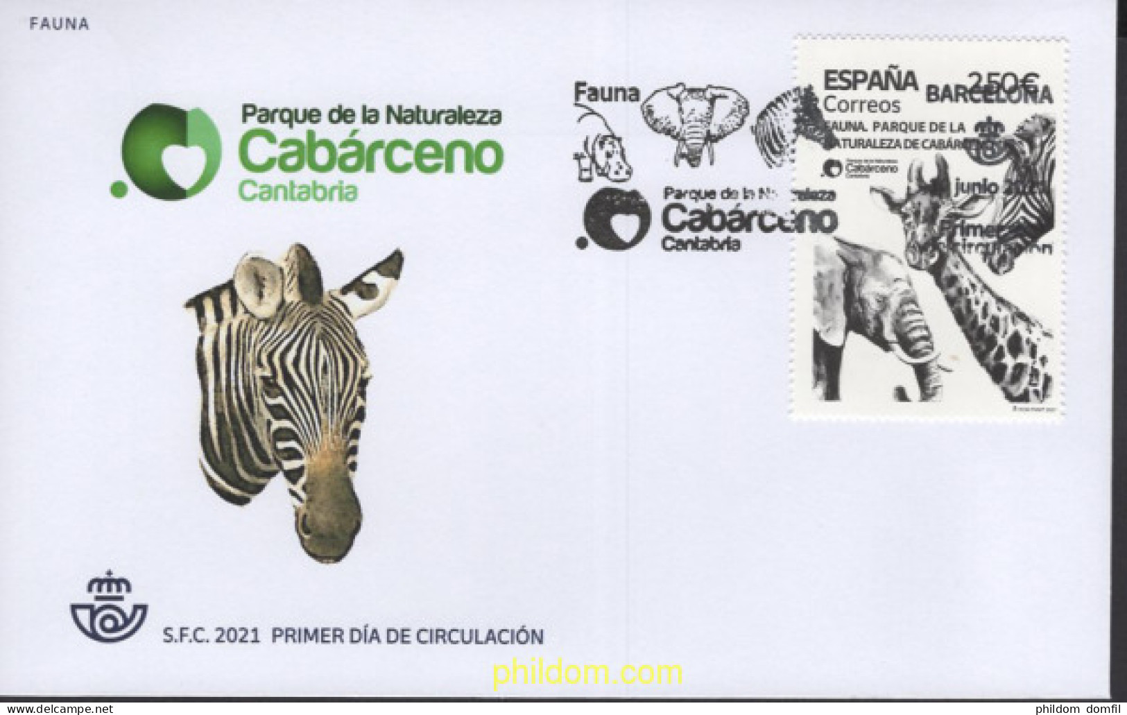 651865 MNH ESPAÑA 2021 FAUNA - PARQUE DE LA NATURALEZA DE CABARCENO - Unused Stamps