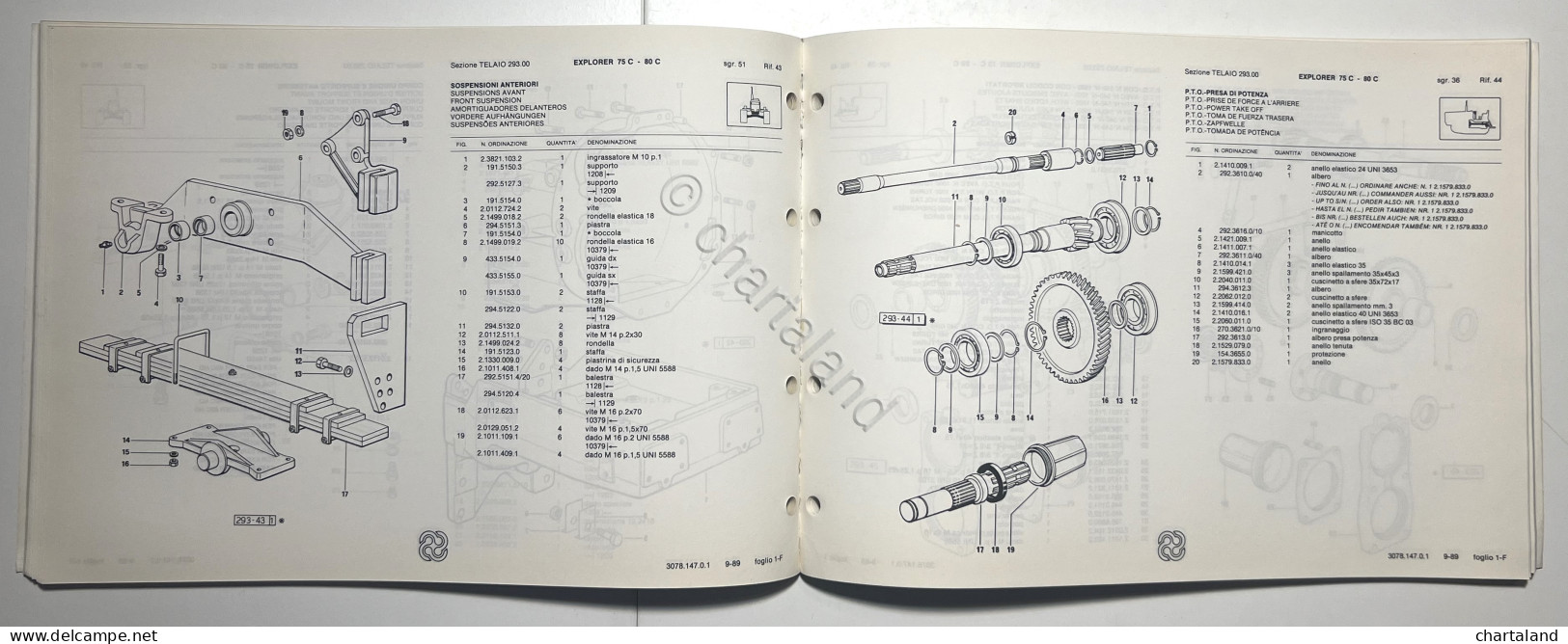 Catalogo Parti Di Ricambi Originali SAME Trattori - Explorer 75 C  Explorer 80 C - Other & Unclassified