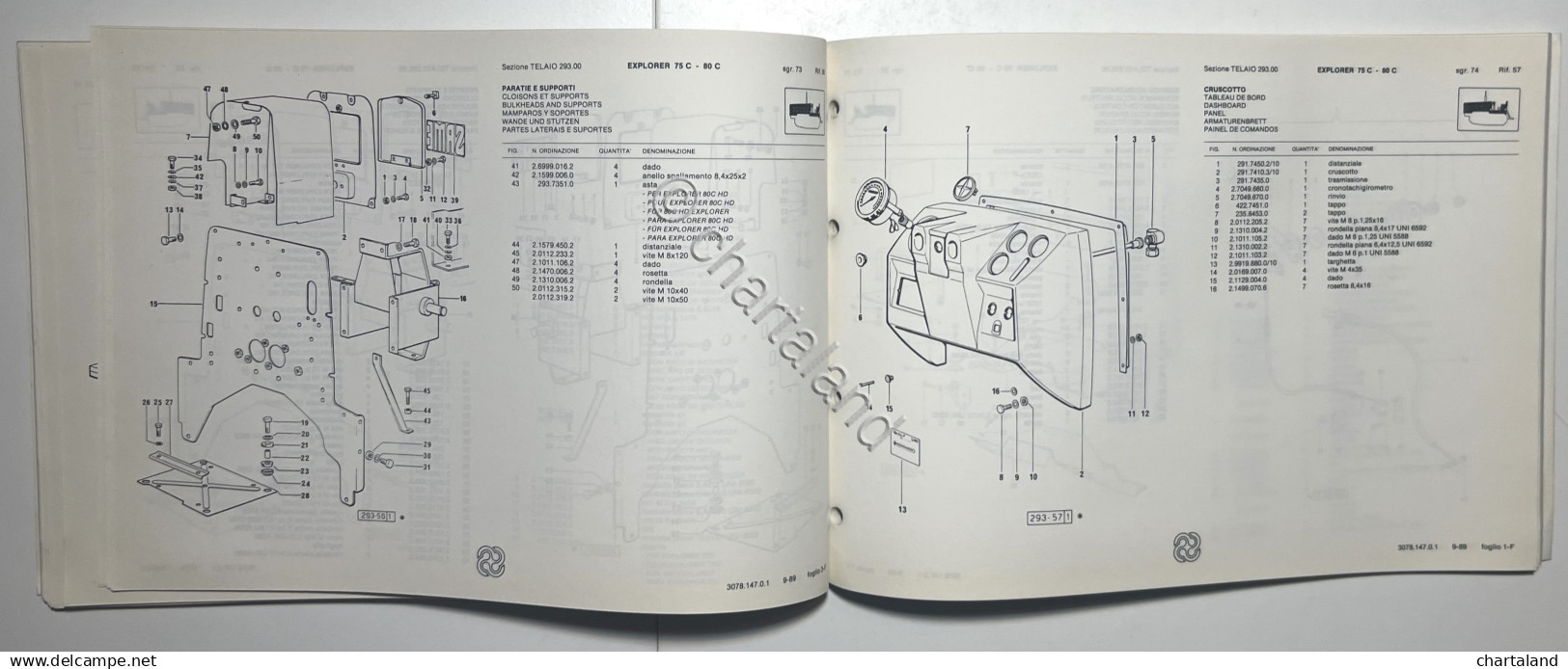 Catalogo Parti Di Ricambi Originali SAME Trattori - Explorer 75 C  Explorer 80 C - Other & Unclassified