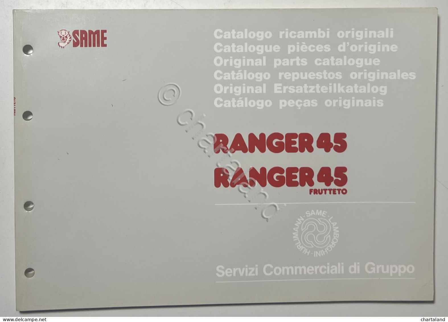 Catalogo Parti Di Ricambi Originali SAME Trattori - Ranger 45 Ranger 45 Frutteto - Other & Unclassified