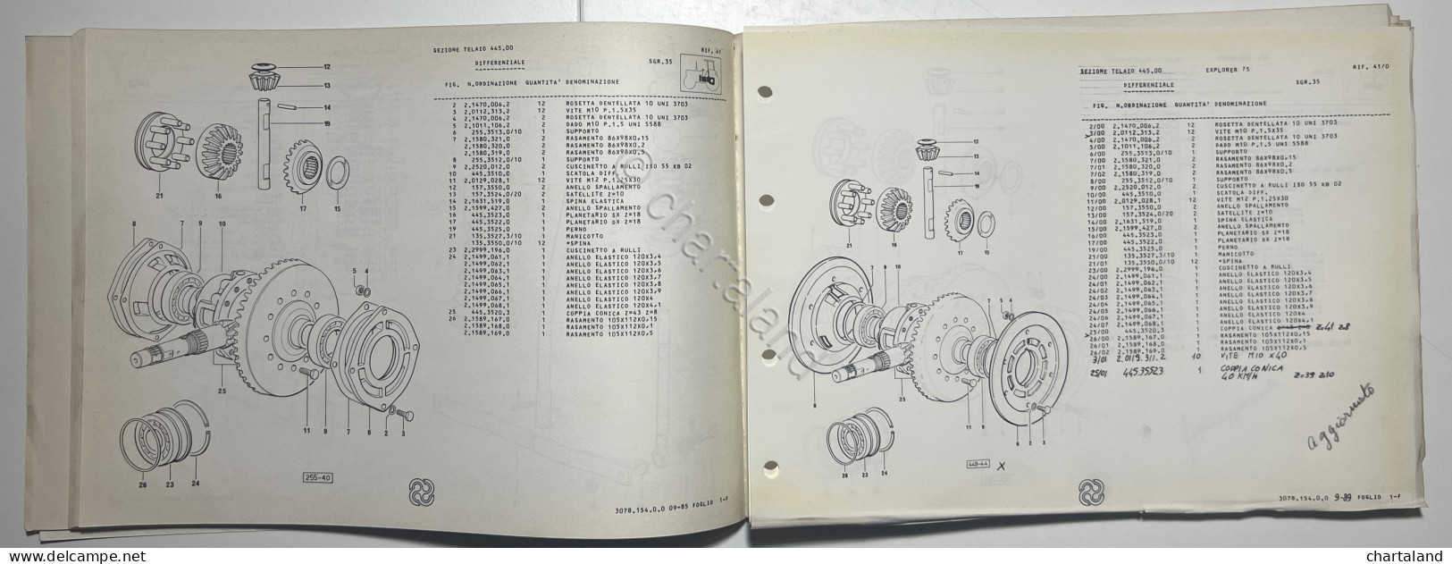 Catalogo Parti Di Ricambi Originali SAME Trattori - Explorer 75 - Ed. 1985 - Sonstige & Ohne Zuordnung