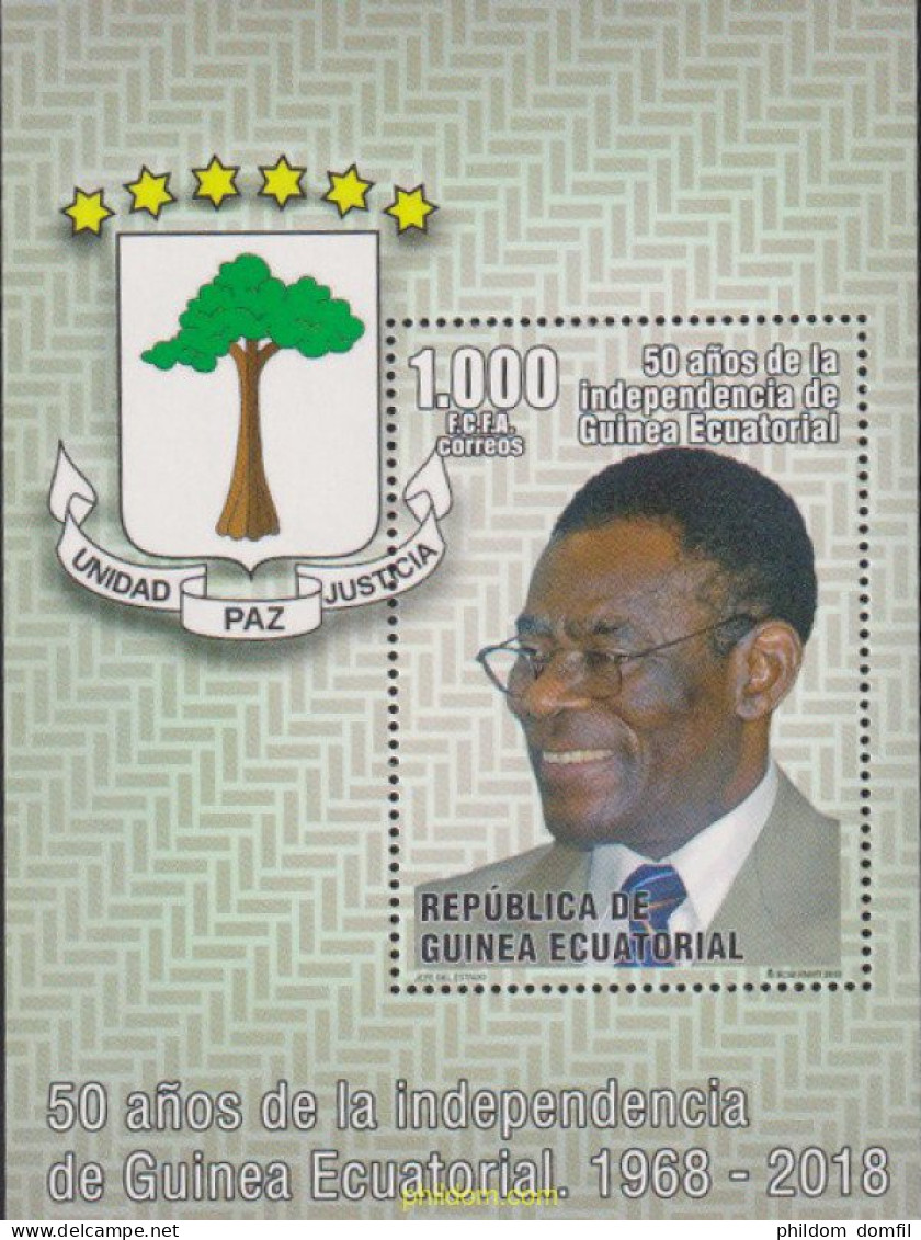 615366 MNH GUINEA ECUATORIAL 2018 50 AÑOS DE LAINDEPENDENCIA DE GUINEA ECUATORIAL - Guinée Equatoriale
