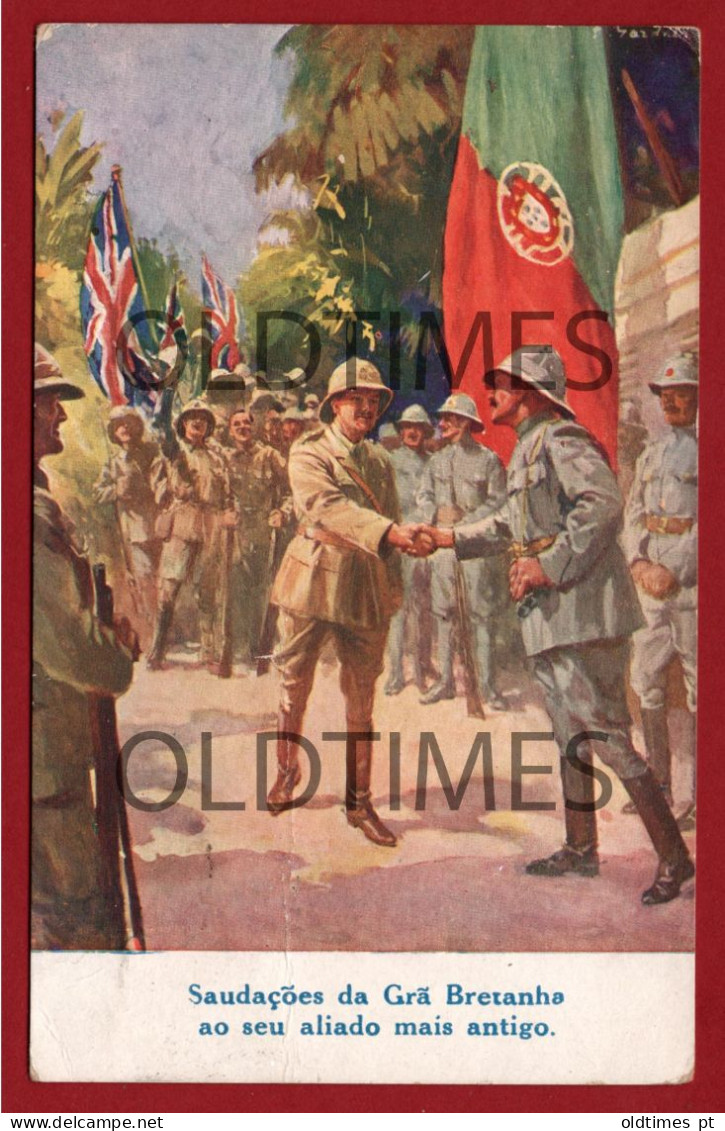 PORTUGAL - WW1  - MILITARIA - MILITARY - HISTORIA POSTAL - CARIMBO ESPECIAL  1º ESQUADRÃO DE RESERVA  -1917 - Weltkrieg 1914-18