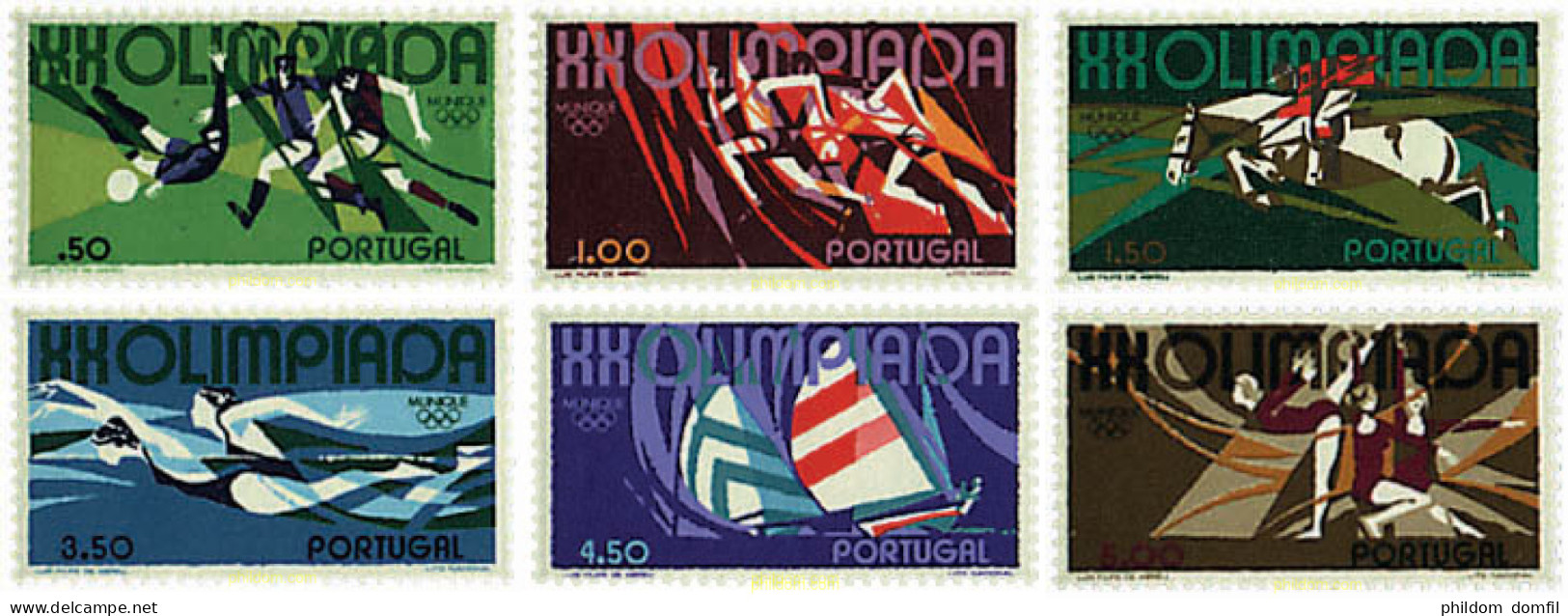 69283 MNH PORTUGAL 1972 20 JUEGOS OLIMPICOS VERANO MUNICH 1972 - Andere & Zonder Classificatie