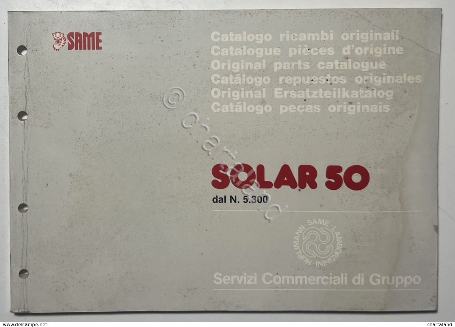 Catalogo Parti Di Ricambi Originali SAME Trattori - Solar 50 Dal N. 5.300 - 1991 - Sonstige & Ohne Zuordnung