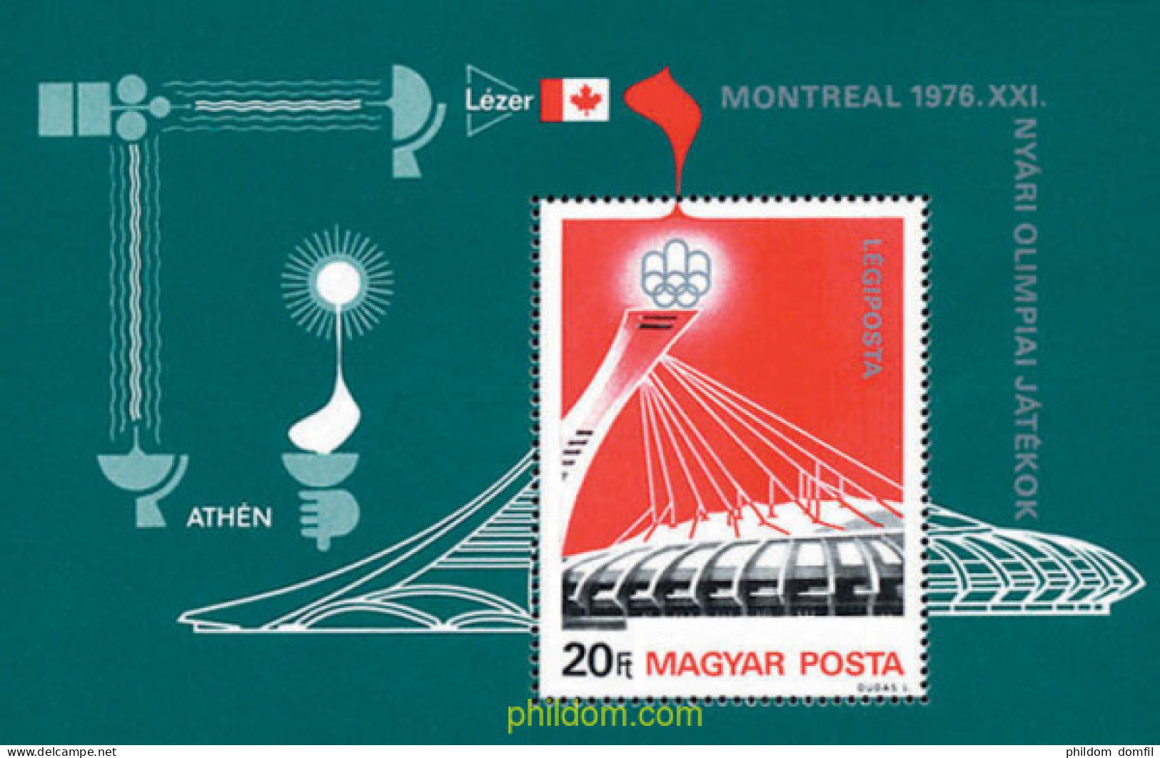 64118 MNH HUNGRIA 1976 21 JUEGOS OLIMPICOS VERANO MONTREAL 1976 - Unused Stamps
