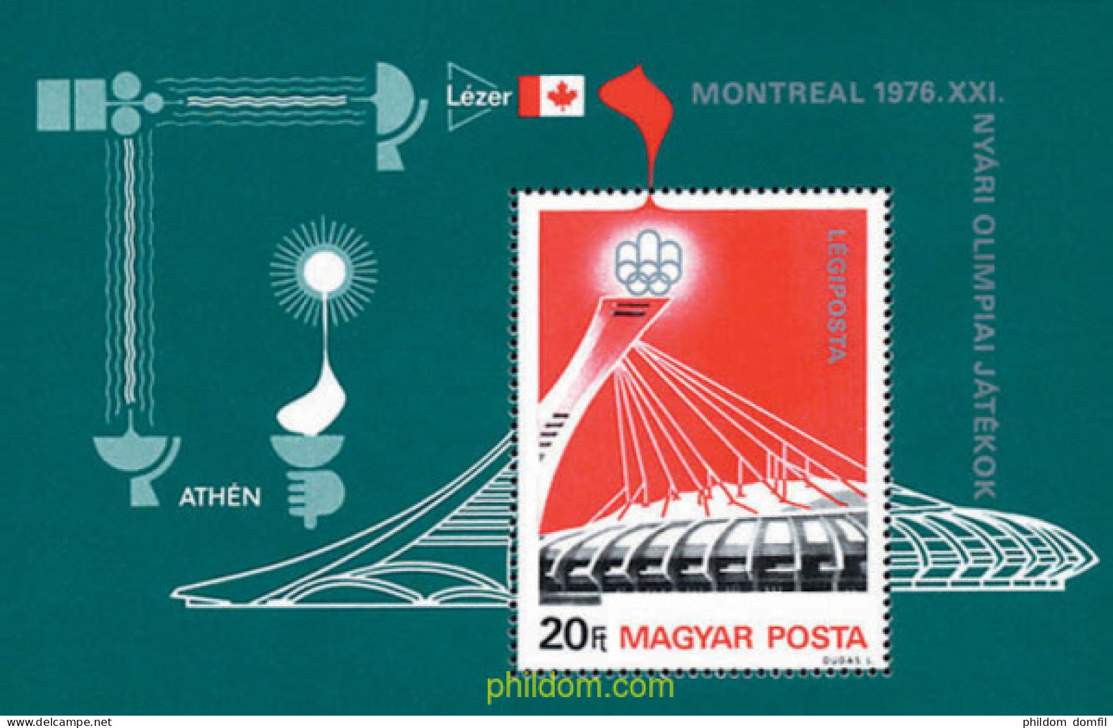 64118 MNH HUNGRIA 1976 21 JUEGOS OLIMPICOS VERANO MONTREAL 1976 - Neufs