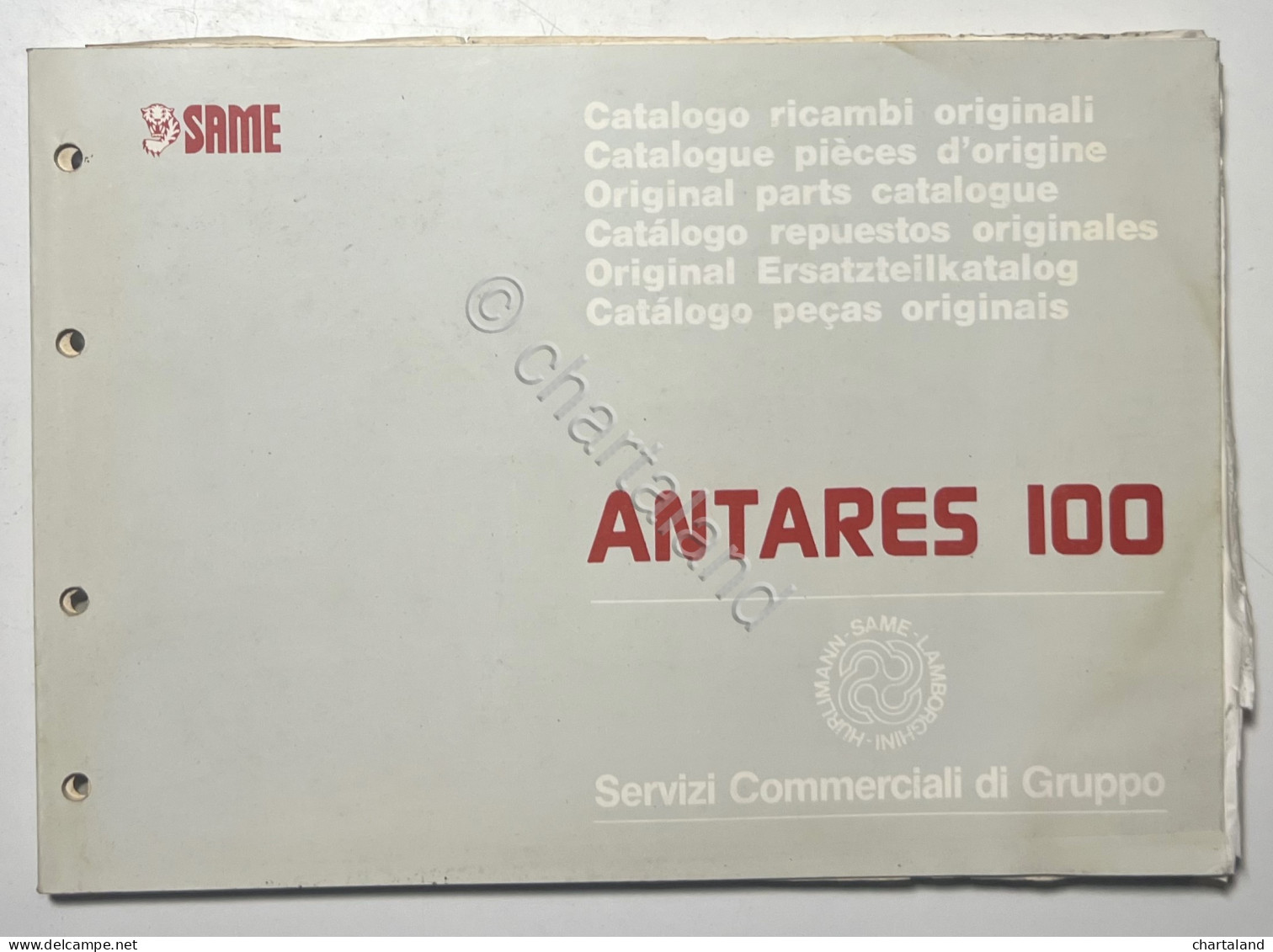 Catalogo Parti Di Ricambi Originali SAME Trattori - Antares 100 - Ed. 1989 - Andere & Zonder Classificatie