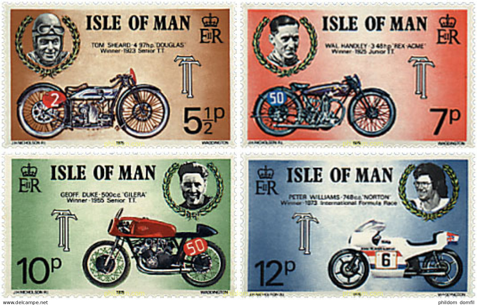 41604 MNH MAN 1975 CARRERAS MOTOCICLISTAS DEL TOURIST TROPHY - Isle Of Man