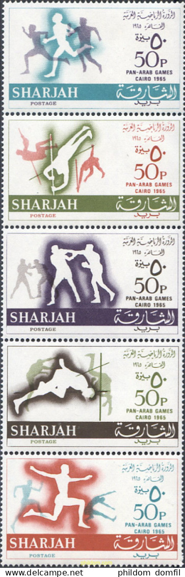 180705 MNH SHARJAH 1965 JUEGOS PANARABES EN EL CAIRO - Schardscha