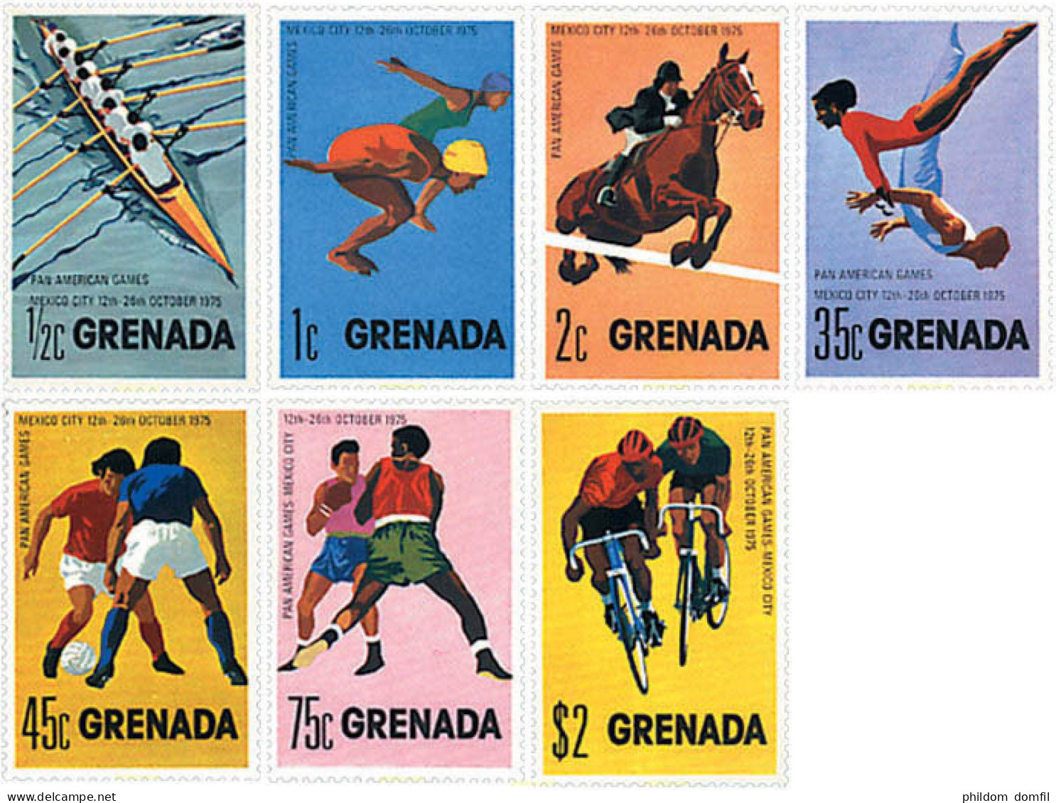 89854 MNH GRANADA 1975 JUEGOS DEPORTIVOS PANAMERICANOS - Grenada (1974-...)