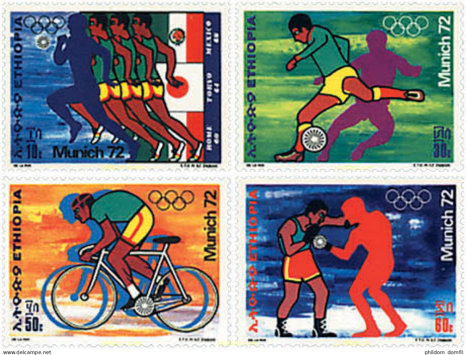 53263 MNH ETIOPIA 1972 20 JUEGOS OLIMPICOS VERANO MUNICH 1972 - Äthiopien