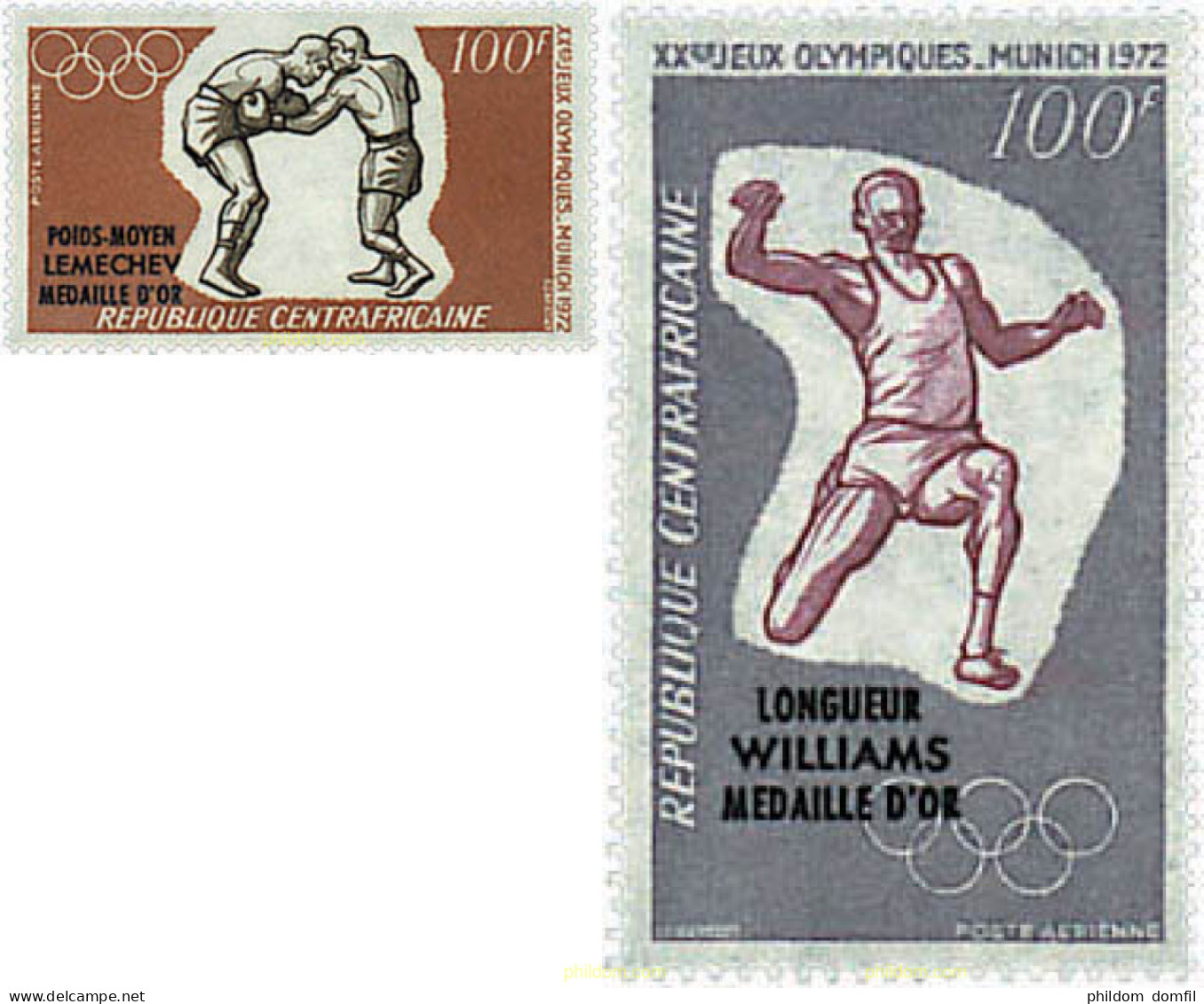 50771 MNH CENTROAFRICANA 1972 20 JUEGOS OLIMPICOS VERANO MUNICH 1972 - República Centroafricana