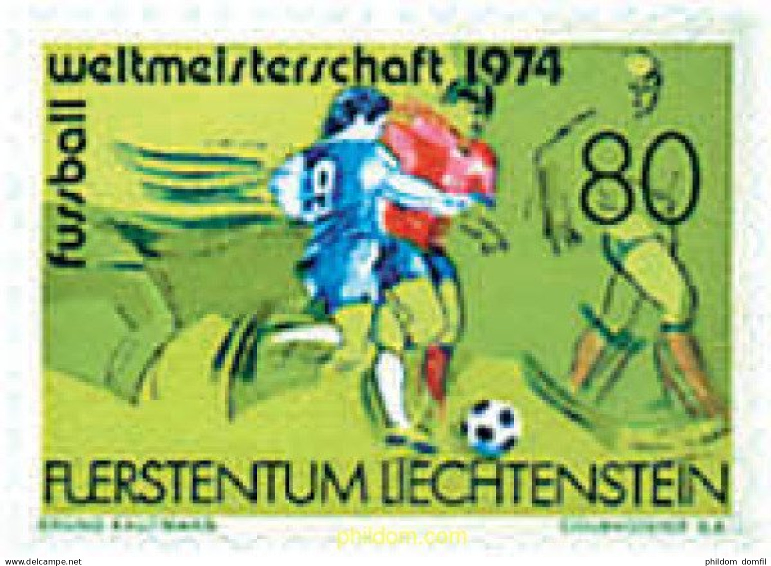 77601 MNH LIECHTENSTEIN 1974 COPA DEL MUNDO DE FUTBOL. ALEMANIA-74 - Unused Stamps