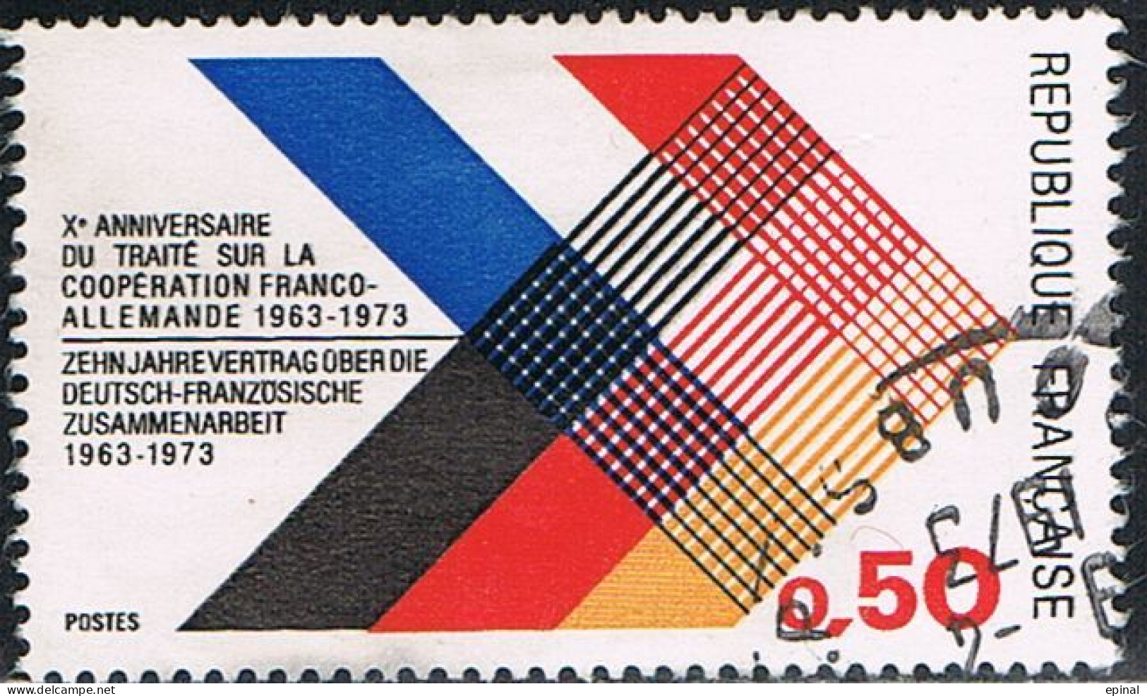 FRANCE : N° 1739 Oblitéré (Coopération Franco-allemande) - PRIX FIXE - - Used Stamps